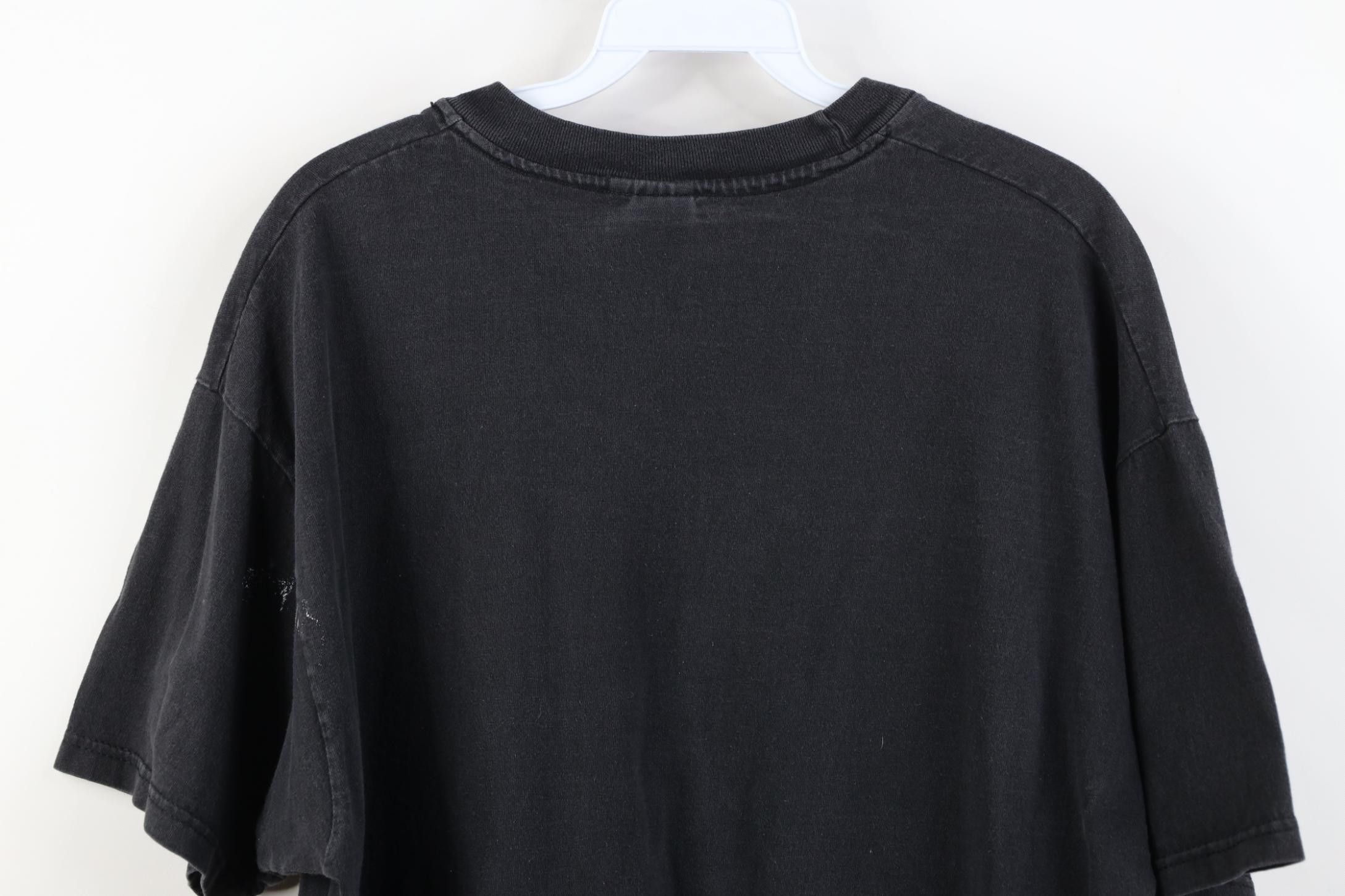 Vintage Vintage 90s Streetwear Skeleton Flag Motorcycle T-Shirt Size US XL / EU 56 / 4 - 14 Thumbnail