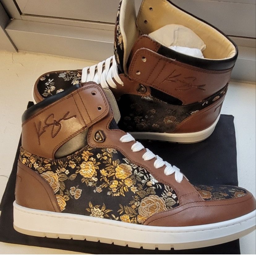 image of Taft Mens High Top Sneaker Size 8 in Brown