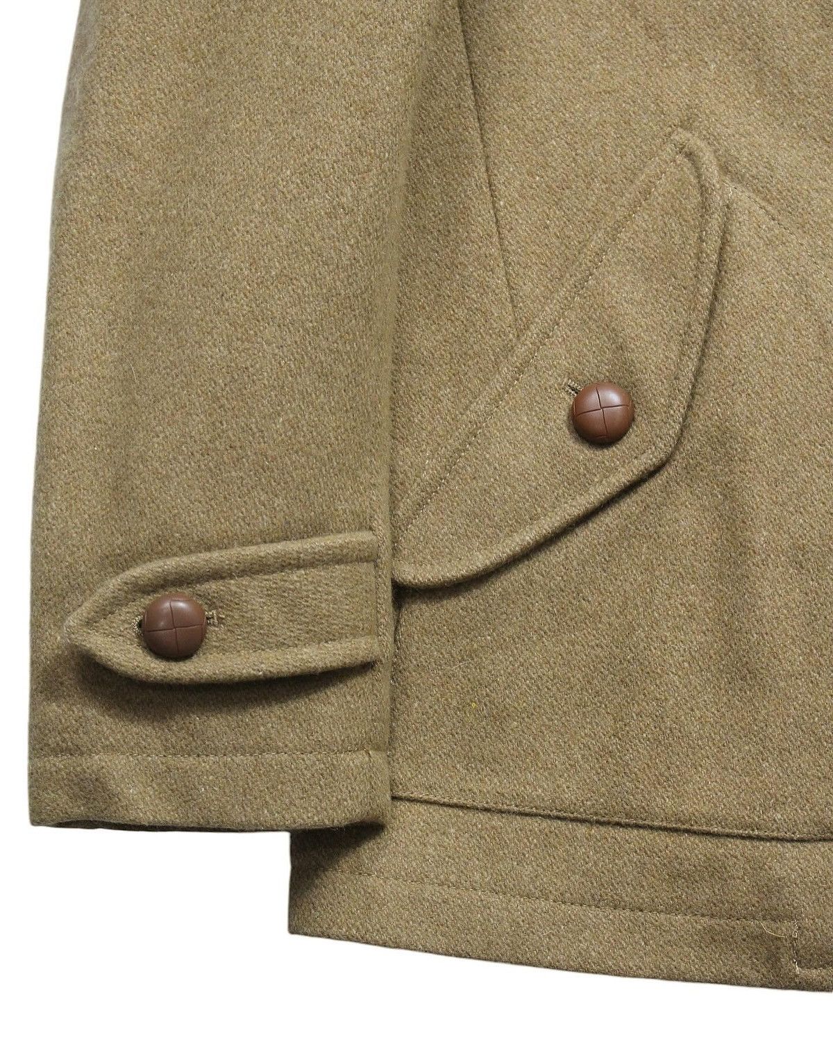 Japanese Brand × Takeo Kikuchi × Vintage 2000S TAKEO KIKUCHI SUPER HEAVY WOOL/LINEN BLOUSON COAT Size US L / EU 52-54 / 3 - 2 Thumbnail