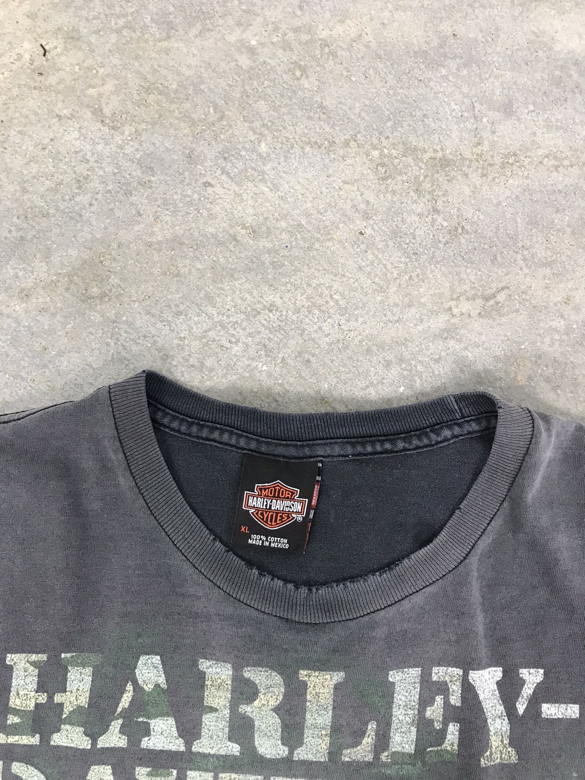 Harley Davidson × Vintage Distressed Vintage Harley Davidson T-shirt Size US XL / EU 56 / 4 - 4 Thumbnail