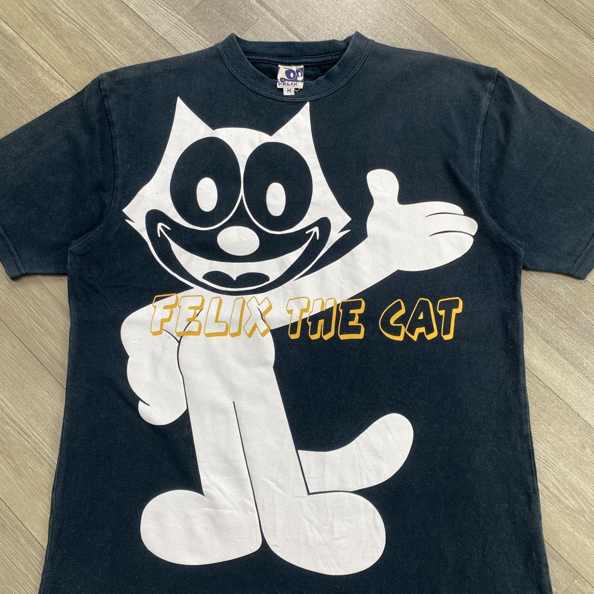 Cartoon Network 1990s Vintage Felix The Cat Iconic Logo Poem Cartoon Tee Size US M / EU 48-50 / 2 - 2 Thumbnail