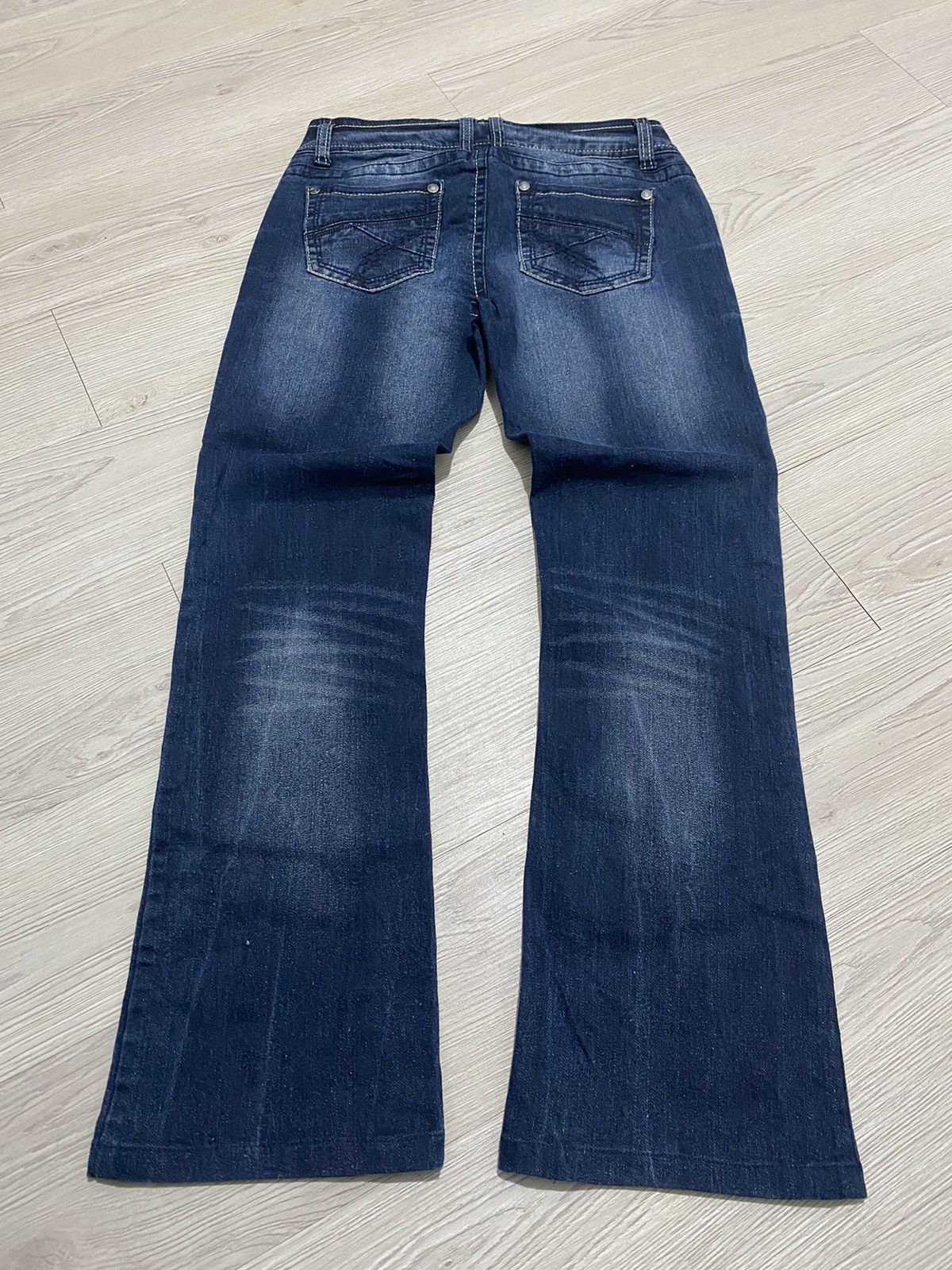 If Six Was Nine × Japanese Brand × KMRii 2000s Mud wash wallflower flare ifsixwasnine jeans Size US 29 - 2 Thumbnail