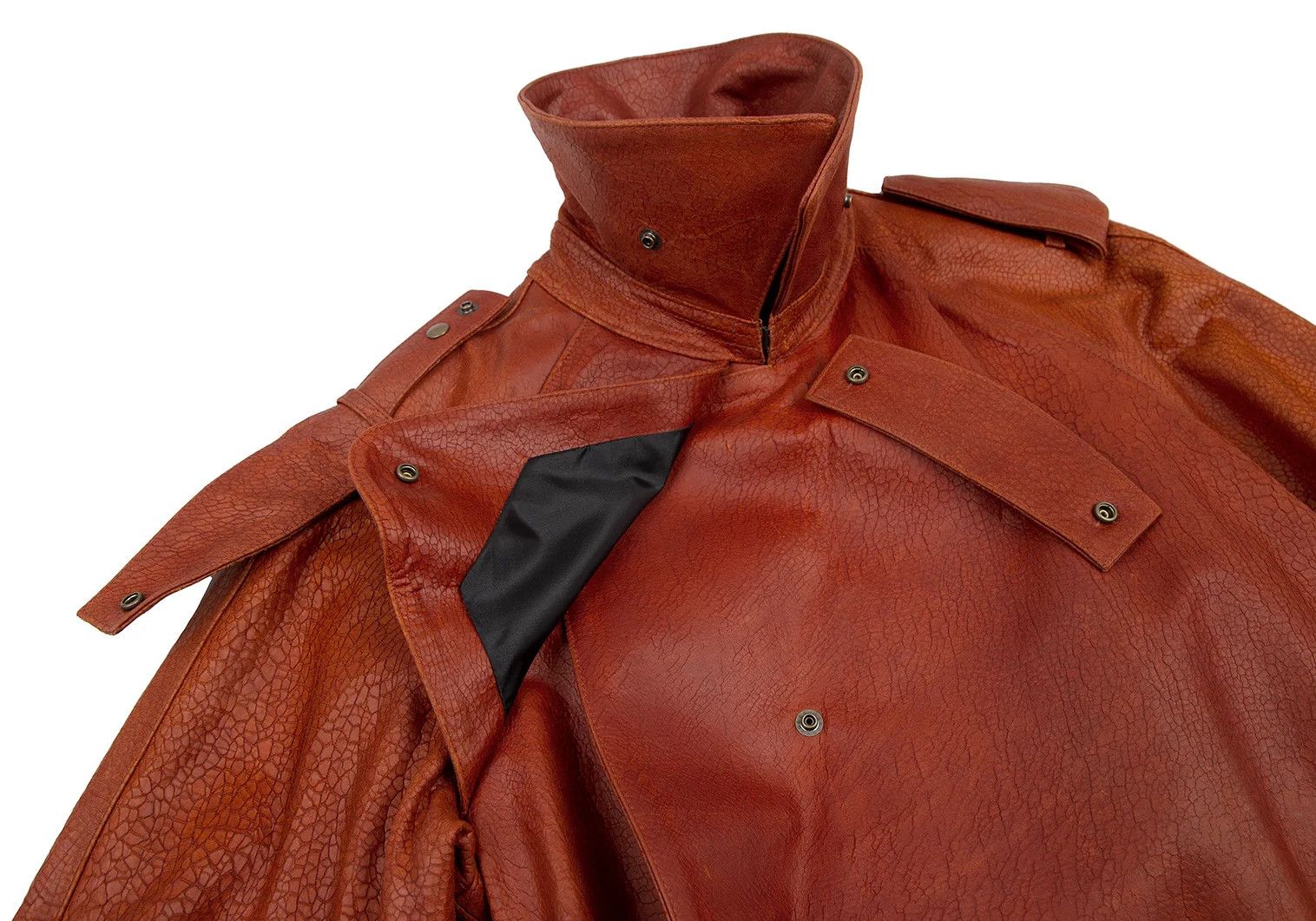 Jean Paul Gaultier Leather Trench Coat in Brown Size 48 Size US M / EU 48-50 / 2 - 5 Thumbnail
