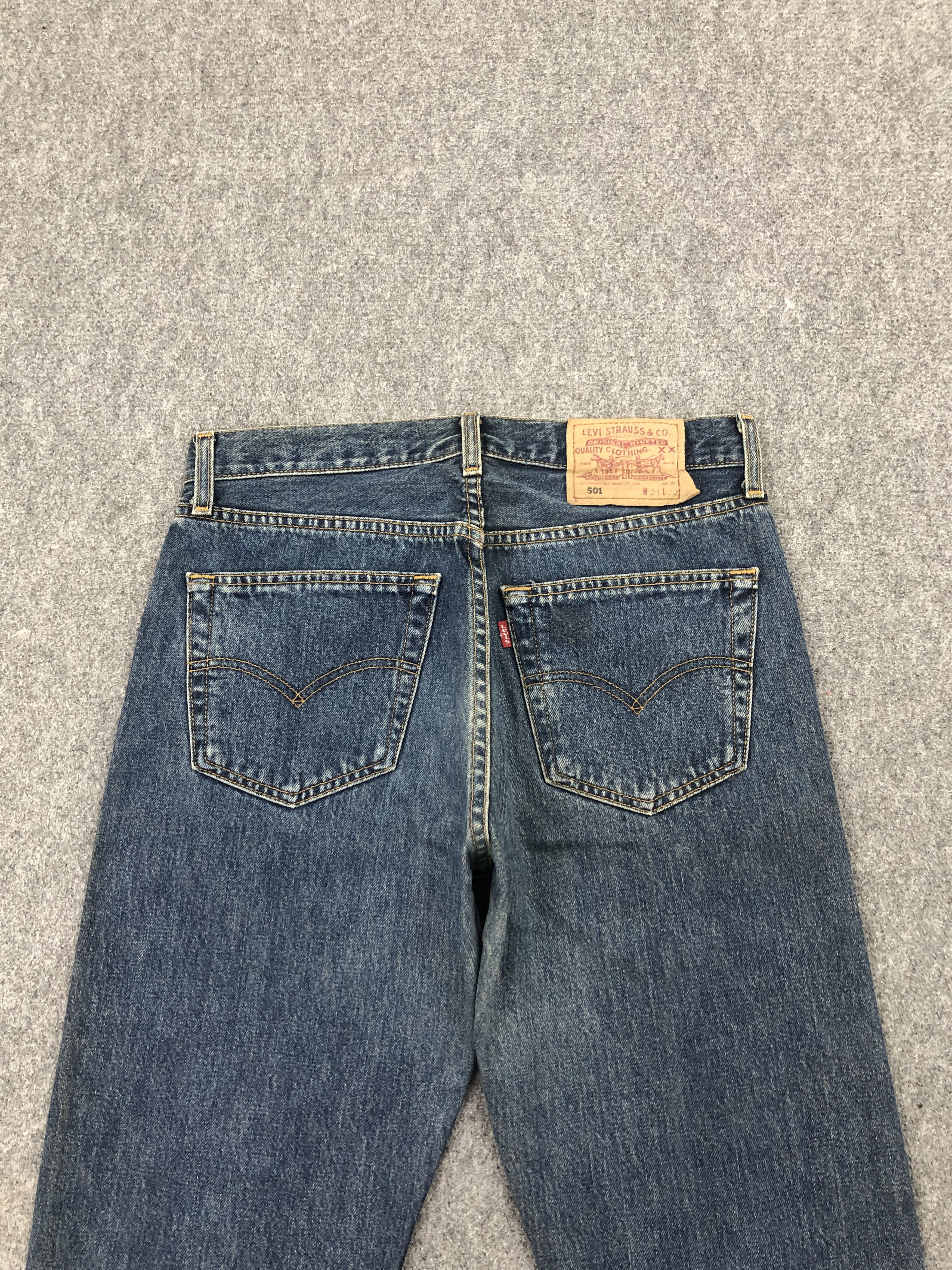 Levi's × Vintage Denim Blue Vintage 90s Levi's 501 Jeans Size US 30 / EU 46 - 4 Thumbnail
