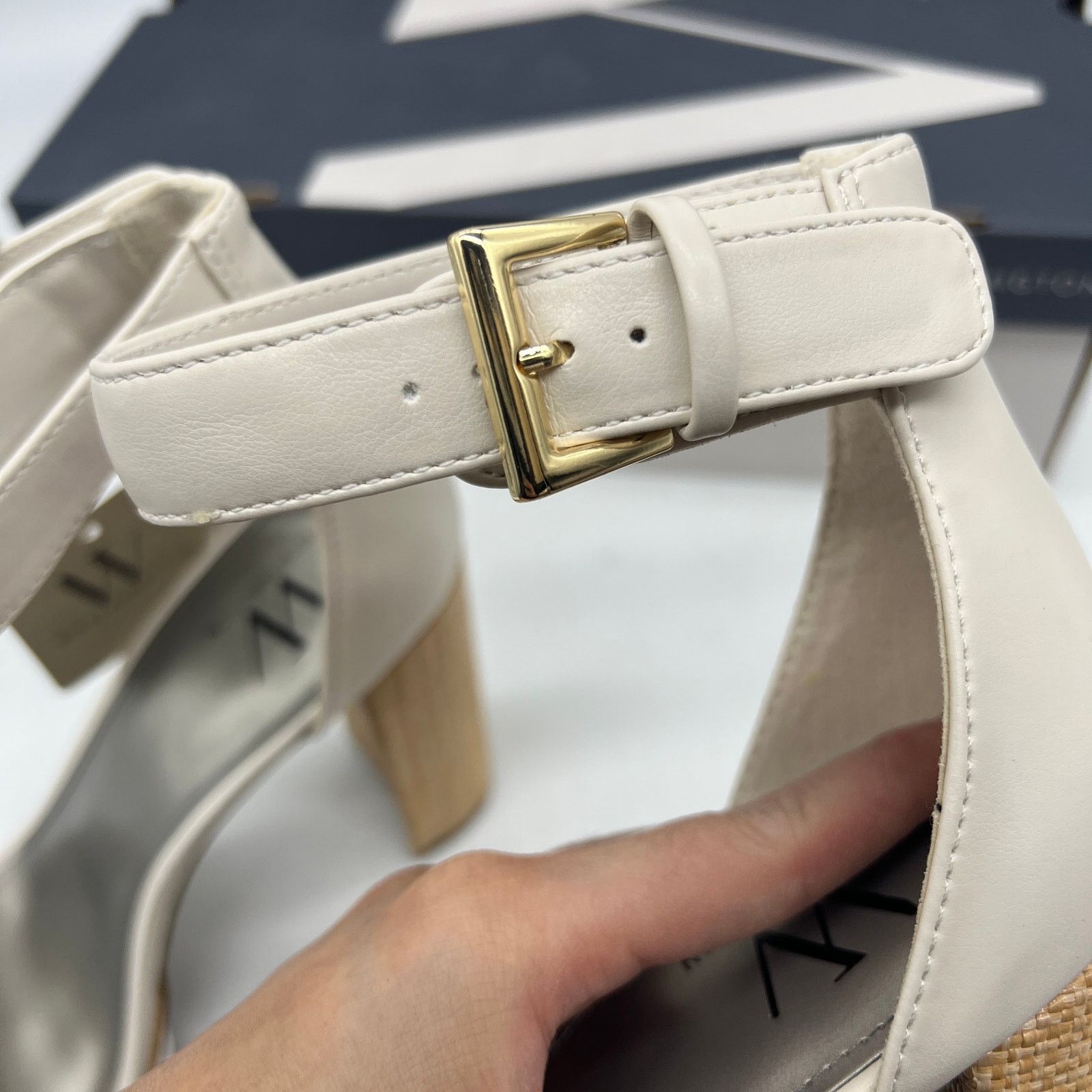 Other Worthington Womens Lynch Heeled Sandals Ivory Size US 10 / IT 40 - 15 Thumbnail