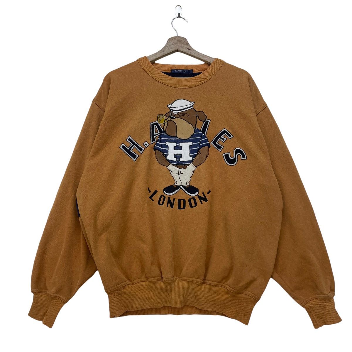 Vintage 💥Vintage Distressed Hardy Amies Embroidery Big Logo Size US L / EU 52-54 / 3 - 2 Thumbnail
