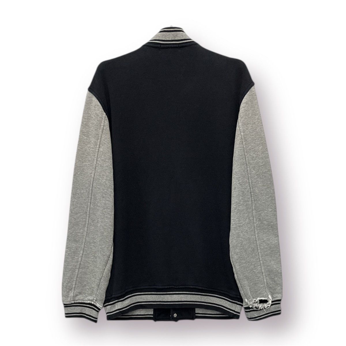 Black Label 🔥 BURBERRY Blue Label Distressed Varsity Sweat Jacket - M Size US S / EU 44-46 / 1 - 9 Thumbnail