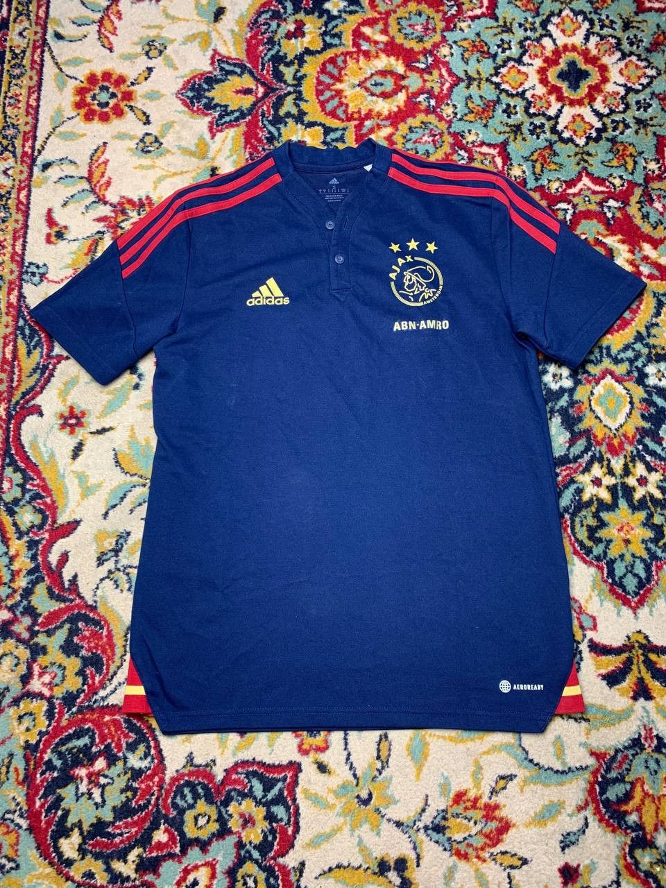 Adidas Ajax Amsterdam 2022 Polo Shirt Blue Adidas Size US S / EU 44-46 / 1 - 1 Thumbnail
