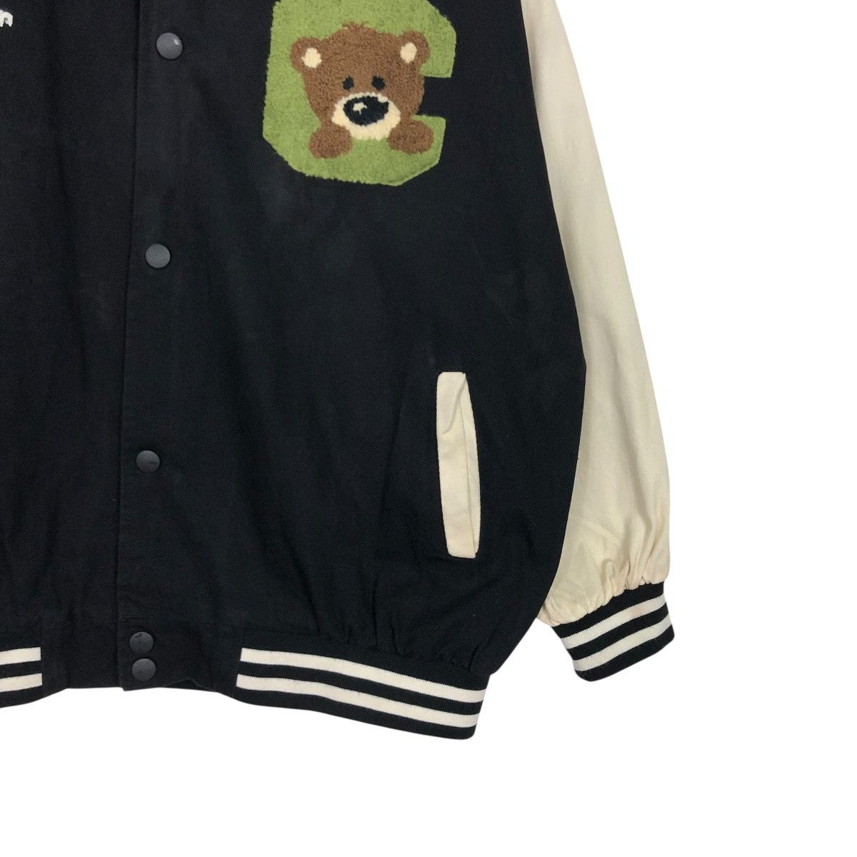 Japanese Brand 🔥VINTAGE BOMBER JACKET VARSITY HOOK BIG LOGO DESIGN CARTOON Size US XL / EU 56 / 4 - 7 Thumbnail