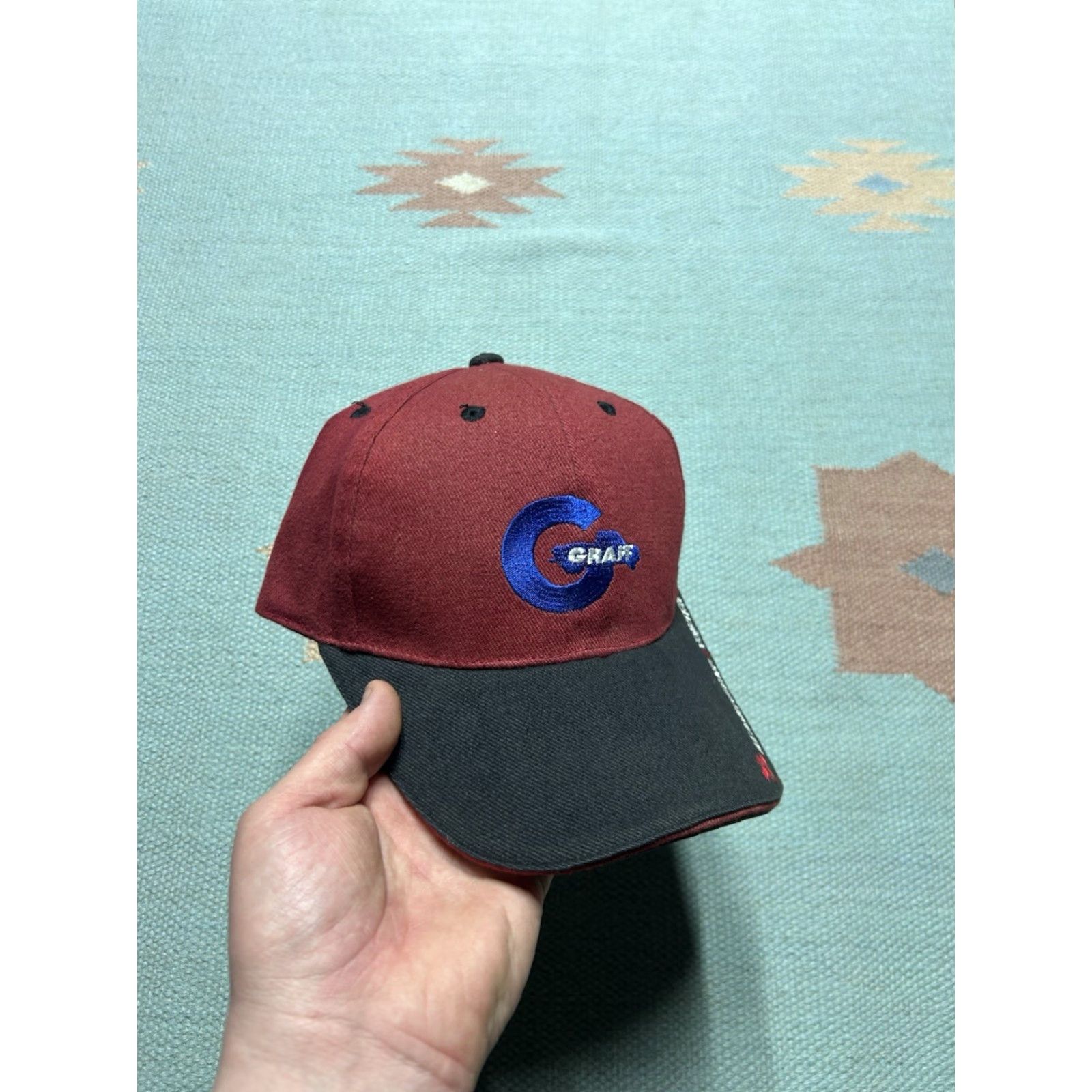 GRAFF VINTAGE Chevy Graff Strapback Hat Cap City Bay Michigan Car Truck Red Adjustable Men Mens Size ONE SIZE - 2 Thumbnail