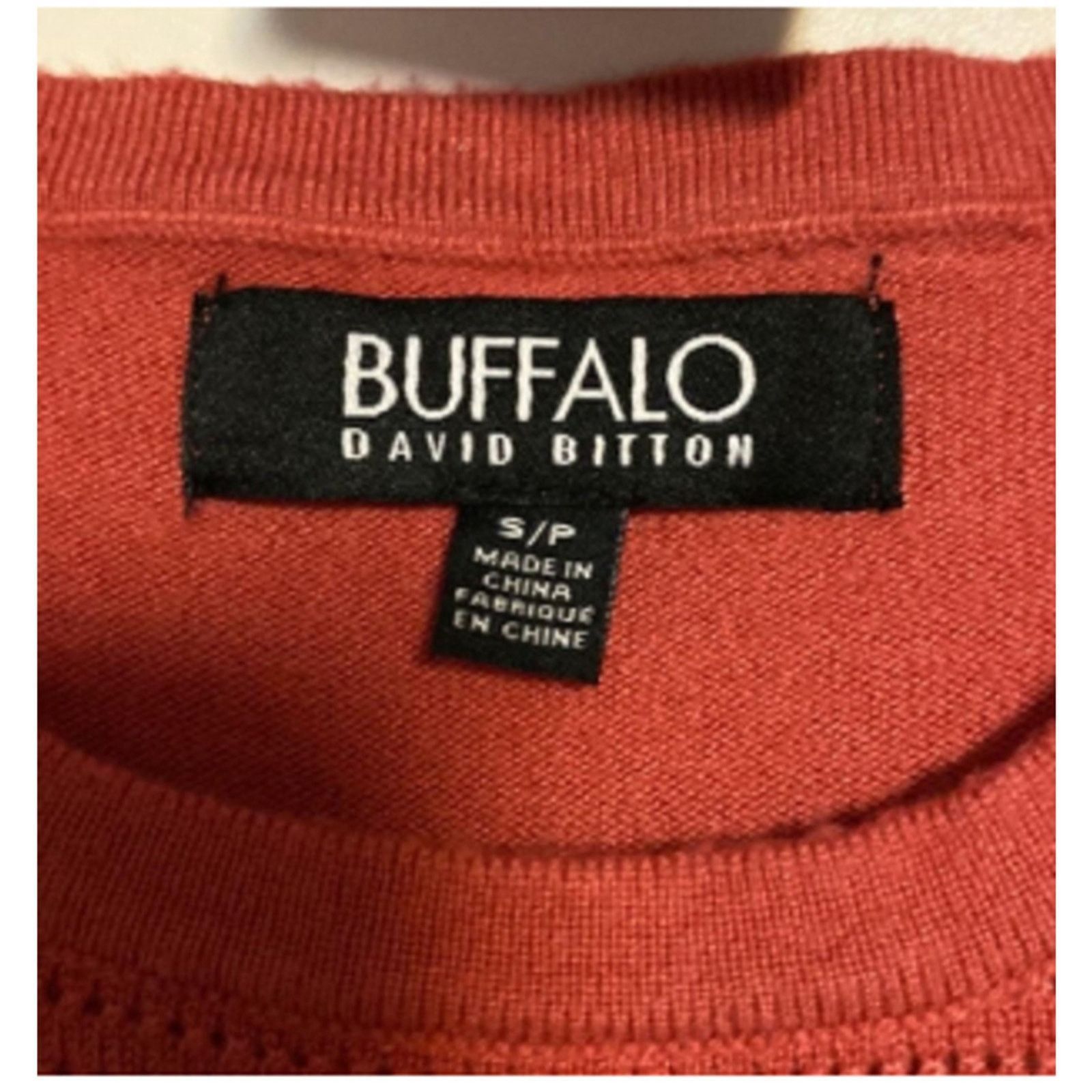 Buffalo David Bitton Minimalist Textured Knit Sweater Red Long Sleeve Buffalo S Size S / US 4 / IT 40 - 3 Thumbnail
