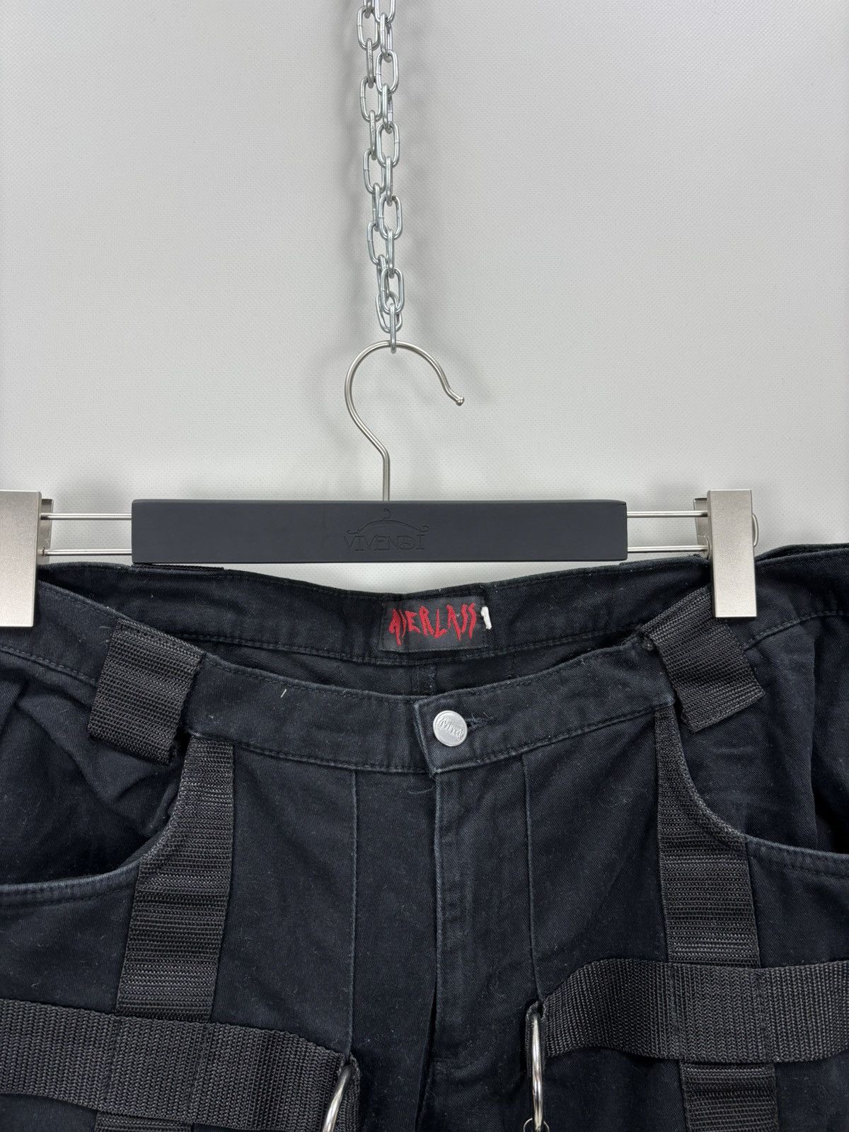 Other Mens gothic punk Y2k Jeans Aderlass Size 34/36 Color Black Size US 34 / EU 50 - 4 Thumbnail