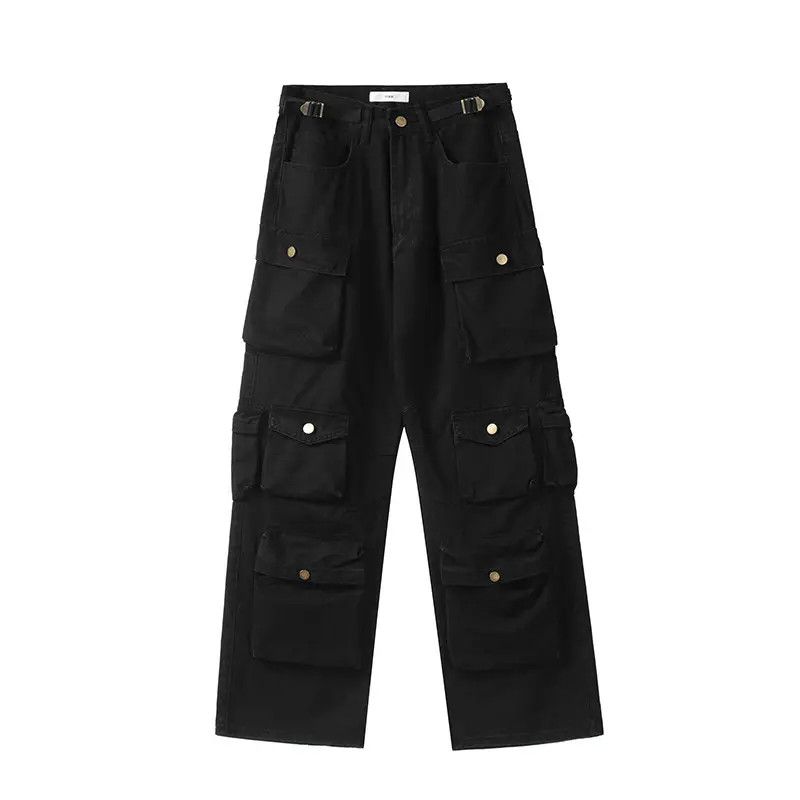 Japanese Brand × Jean Black Cargo Pants Size US 32 / EU 48 - 2 Thumbnail