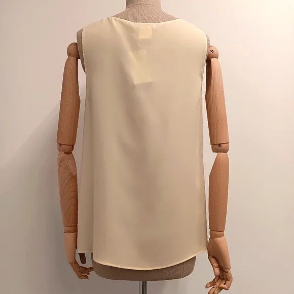 Lafayette 148 Lafayette148 Finley Yellow Yarrow Silk Blouse - XS Size XS / US 0-2 / IT 36-38 - 6 Thumbnail