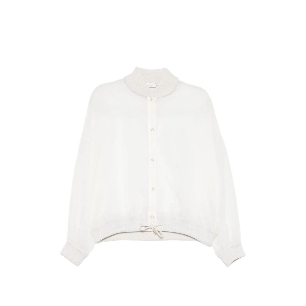 Panicale Panicale WHITE Jackets - Bomber Jackets Size M / US 6-8 / IT 42-44 - 1 Thumbnail