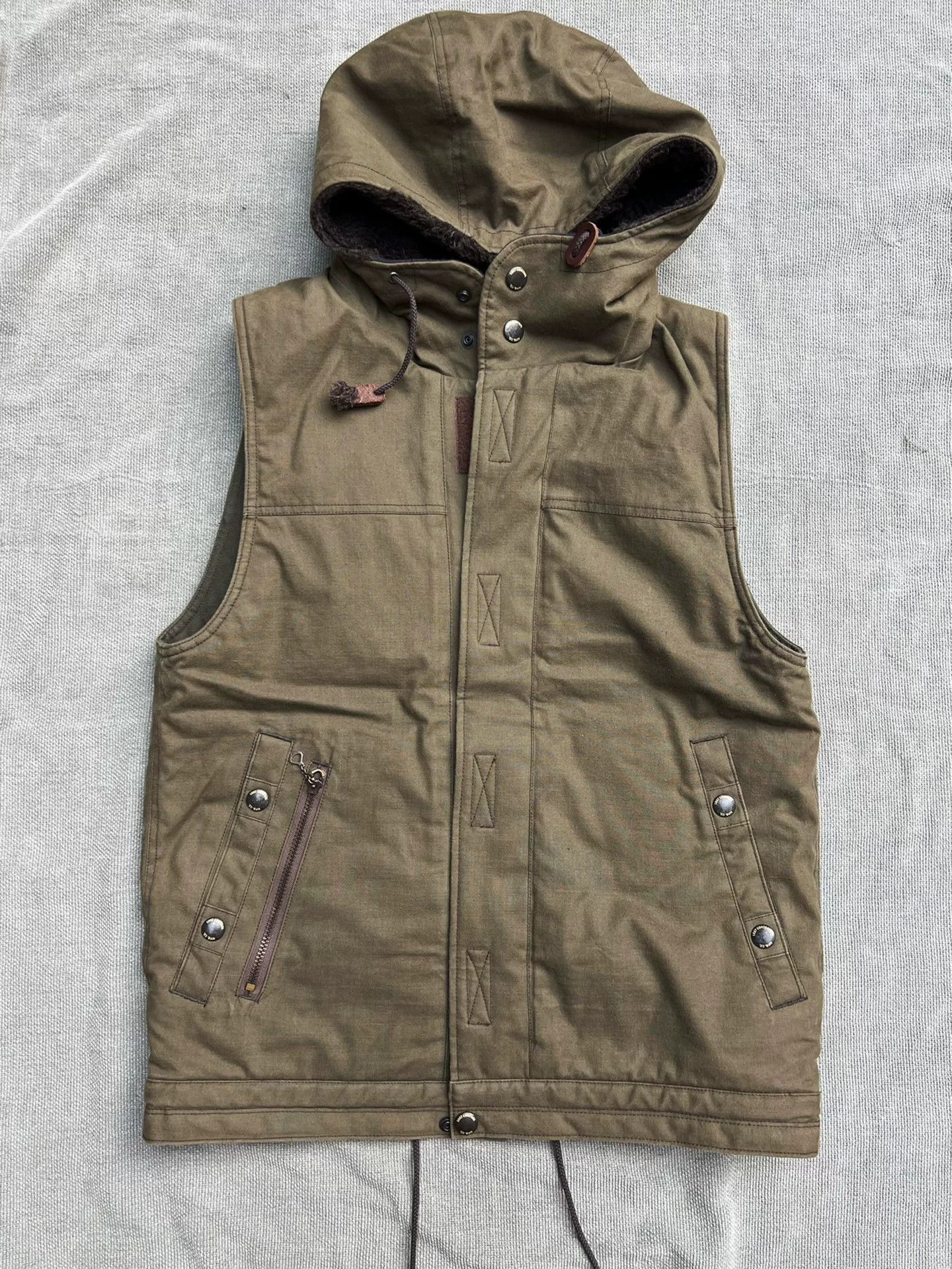 Japanese Brand Lost Control Quilted Hooded Vest Size US M / EU 48-50 / 2 - 1 Thumbnail
