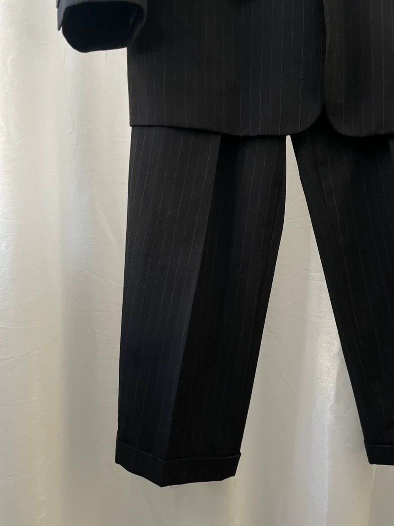 Comme des Garcons Comme des Garçons size s Striped black wool blazer suits Size 36S - 3 Thumbnail
