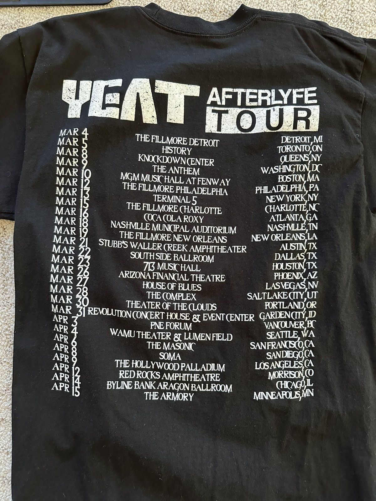 Yeat Yeat After Lyfe tour merch Size US L / EU 52-54 / 3 - 3 Thumbnail