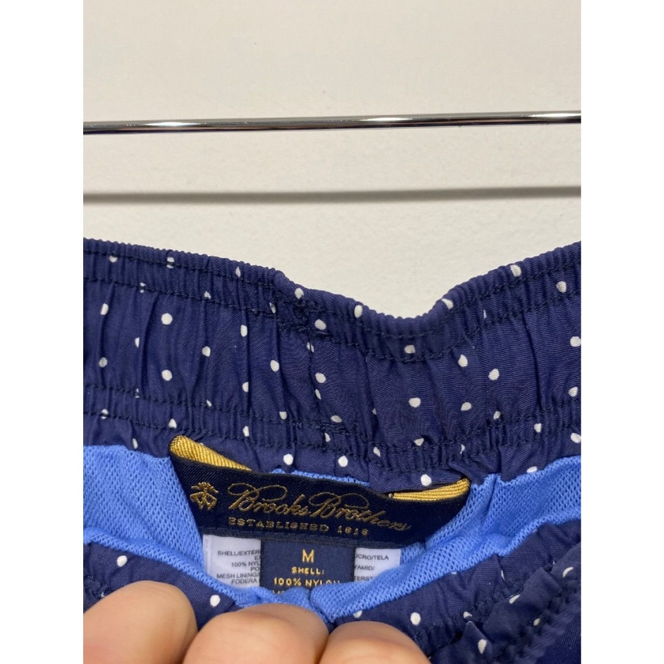 Brooks Brothers Brooks Brother Montauk Men’s Navy Polka Dot Swim Trunk Mediu Size US 34 / EU 50 - 3 Thumbnail
