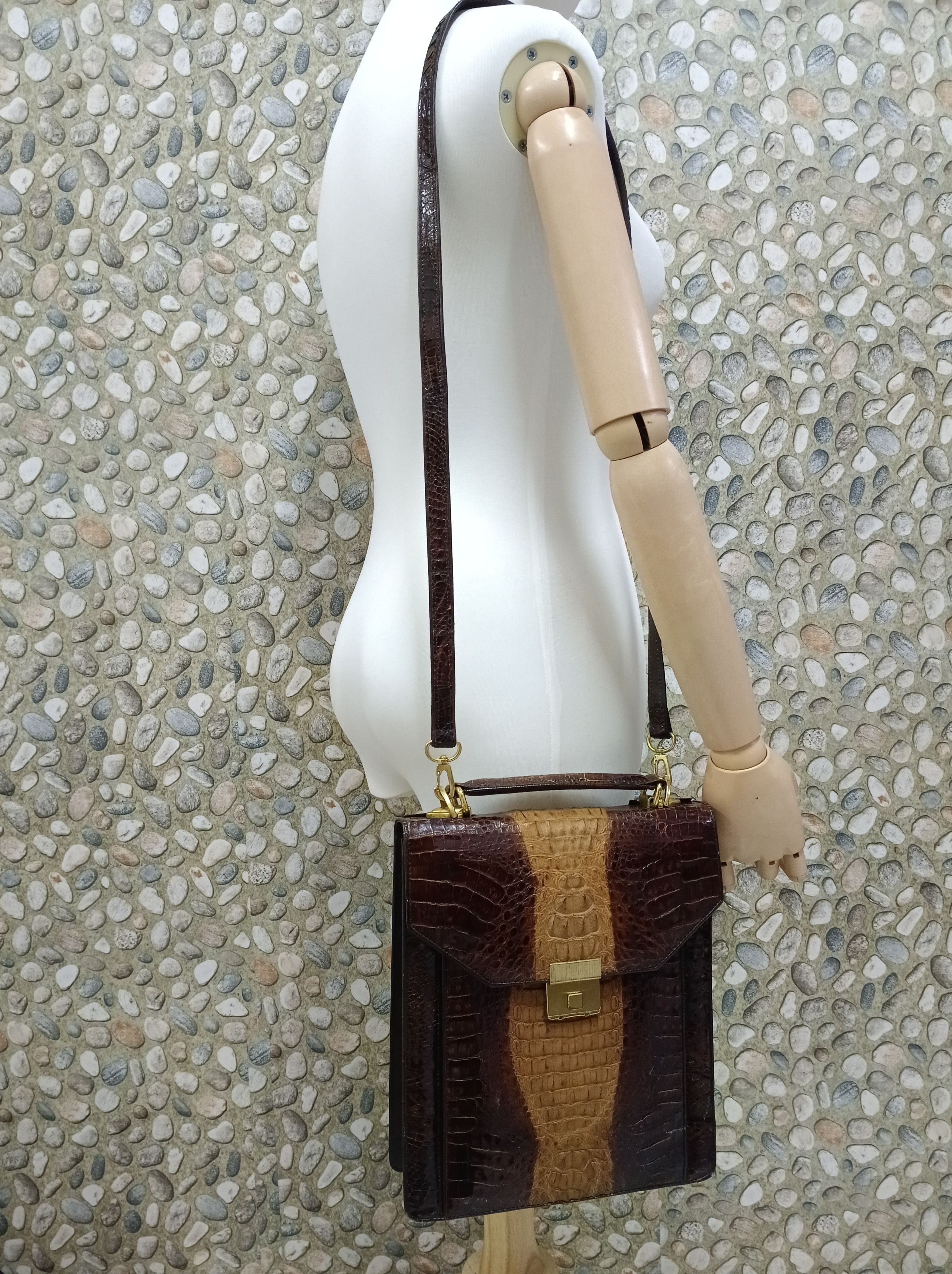Leather GENUINE LEATHER CROC0DILE🐊SKIN Size ONE SIZE - 2 Thumbnail