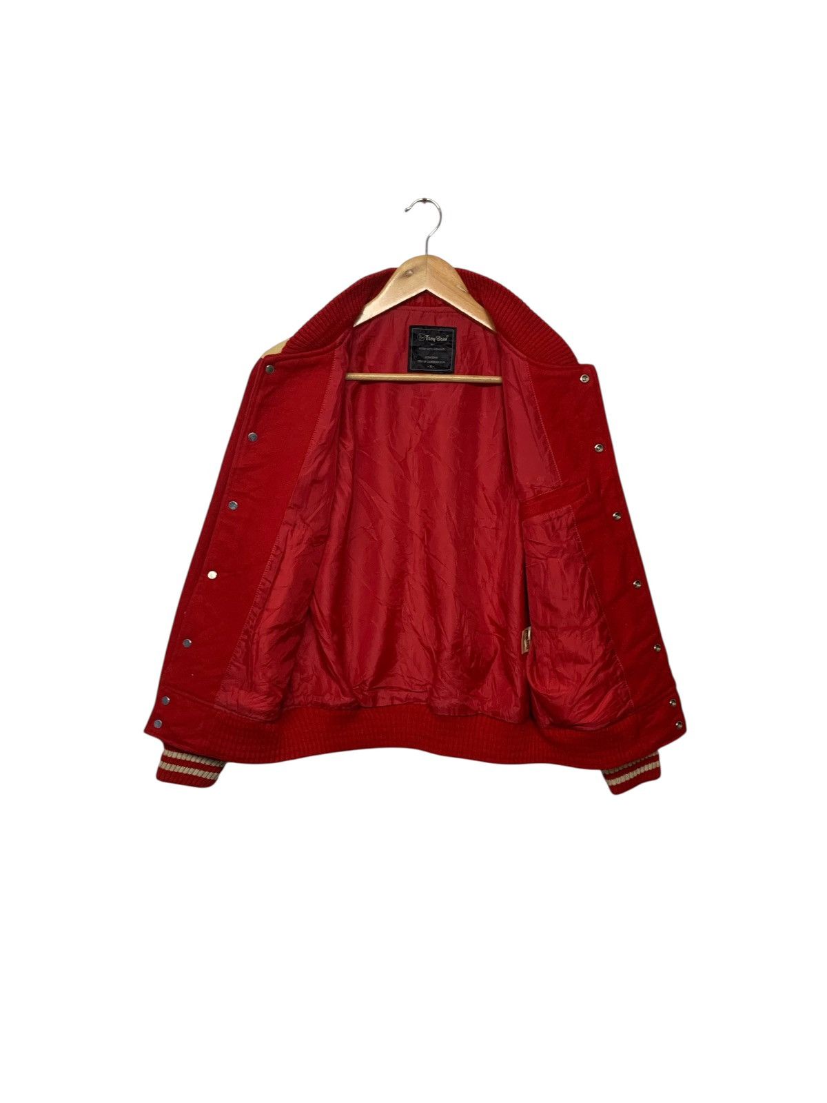 Vintage Vintage 90's Troy Bros Small Logo Button Ups Varsity Jacket Size US S / EU 44-46 / 1 - 3 Thumbnail