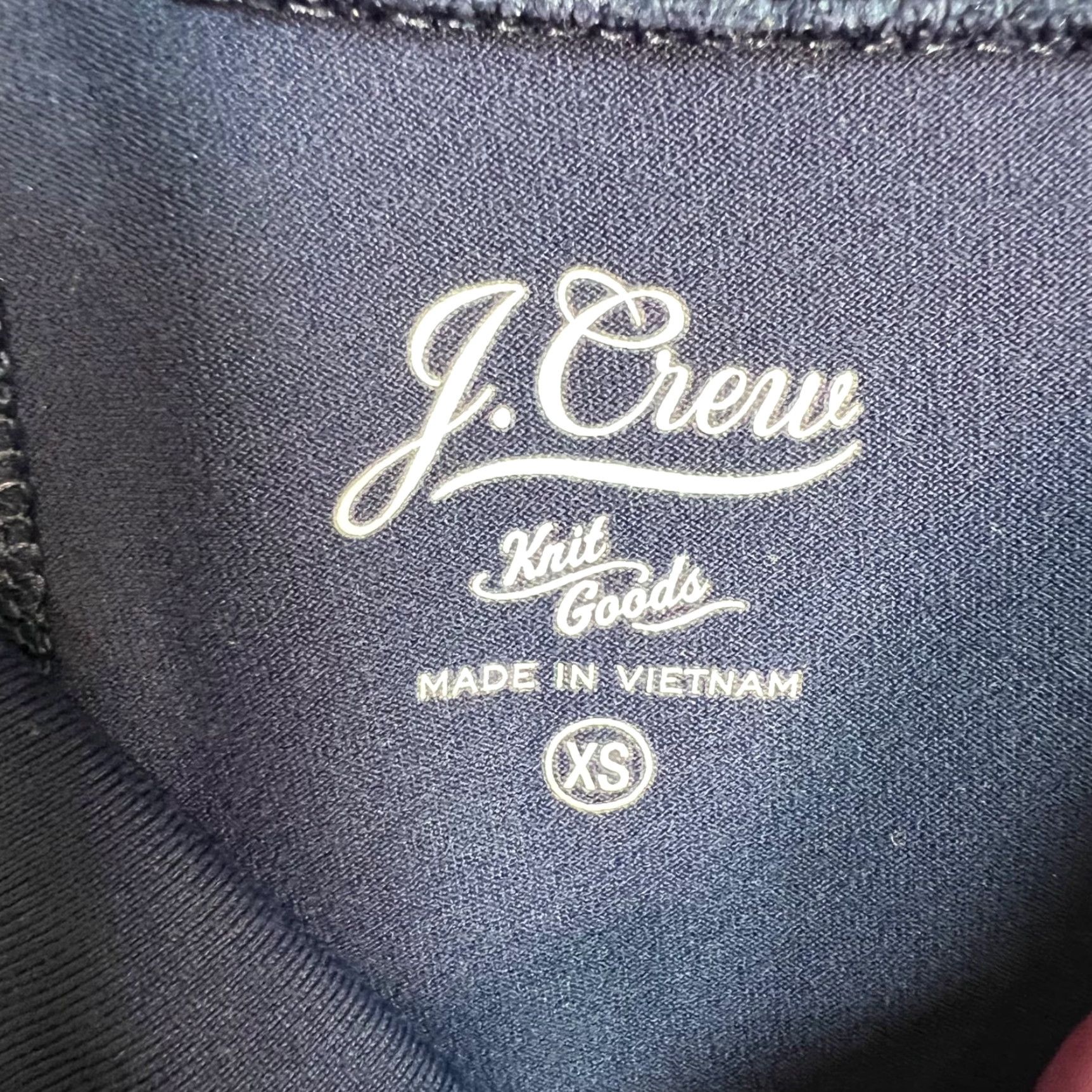 J.Crew J. Crew Womens XS Navy High-Waisted Leggings Supplex Nylon Lycra Blend Size XS Size 26" / US 2 / IT 38 - 3 Thumbnail