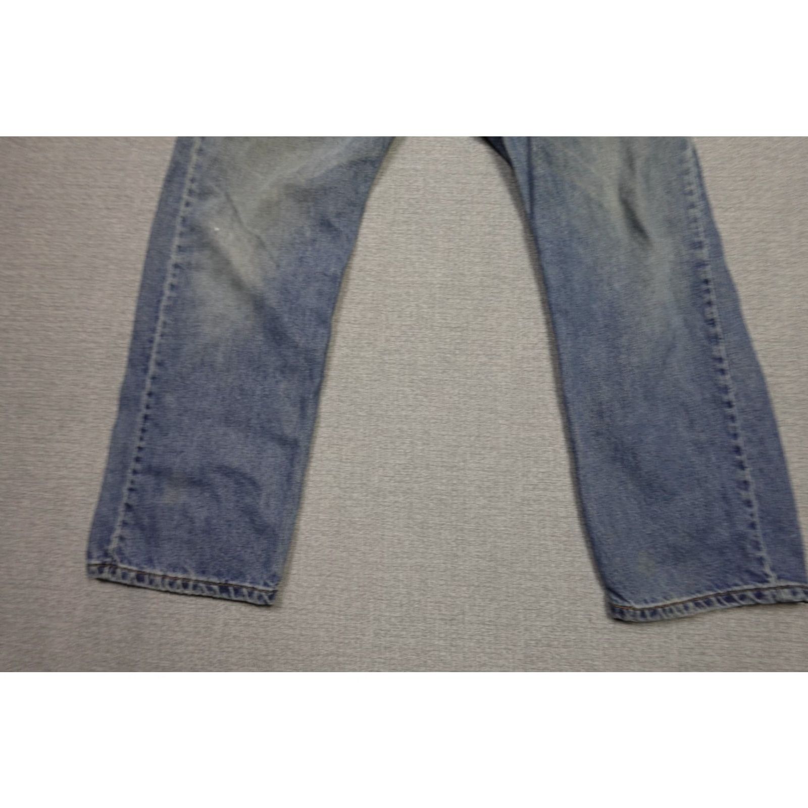 Levi's Levi's 505 Jeans Mens 36x30 Blue Regular Fit Straight Leg Light Wash Rancher Denim Cotton Zip 5-Pocket Modern Mens Size US 36 / EU 52 - 3 Thumbnail