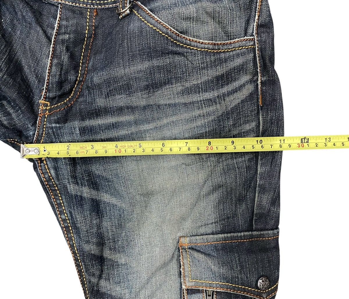 Japanese Brand Rare SCHLUSSEL Skinny Cargo Pant Size US 31 - 16 Thumbnail