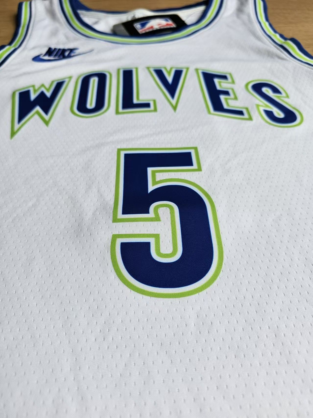 NBA Timberwolves #5 Edwards Jersey Size US M / EU 48-50 / 2 - 3 Thumbnail