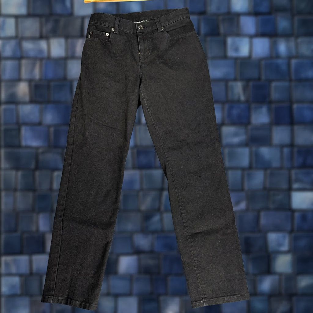 Ralph Lauren Lauren Jeans Co Ralph Lauren Womens Jeans 4P Cotton Stretch Straight Leg Pockets Logo Black 27W Regular Petite Men/Women: Women Size 27" / US 4 / IT 40 - 1 Thumbnail