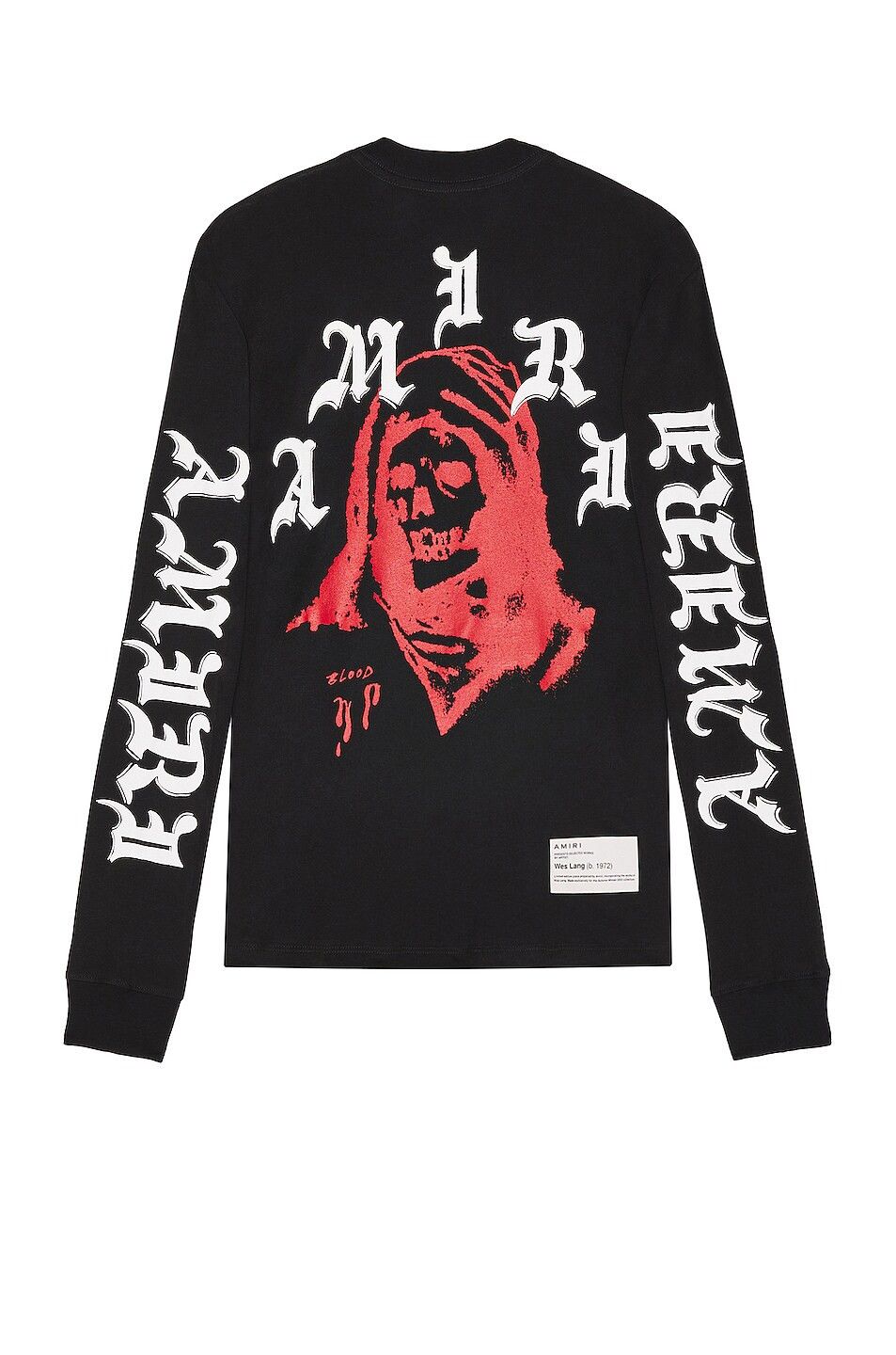 Amiri × Wes Lang o1w1db11224 Solar Kings Long Sleeve T-Shirt in Black Size US M / EU 48-50 / 2 - 2 Thumbnail