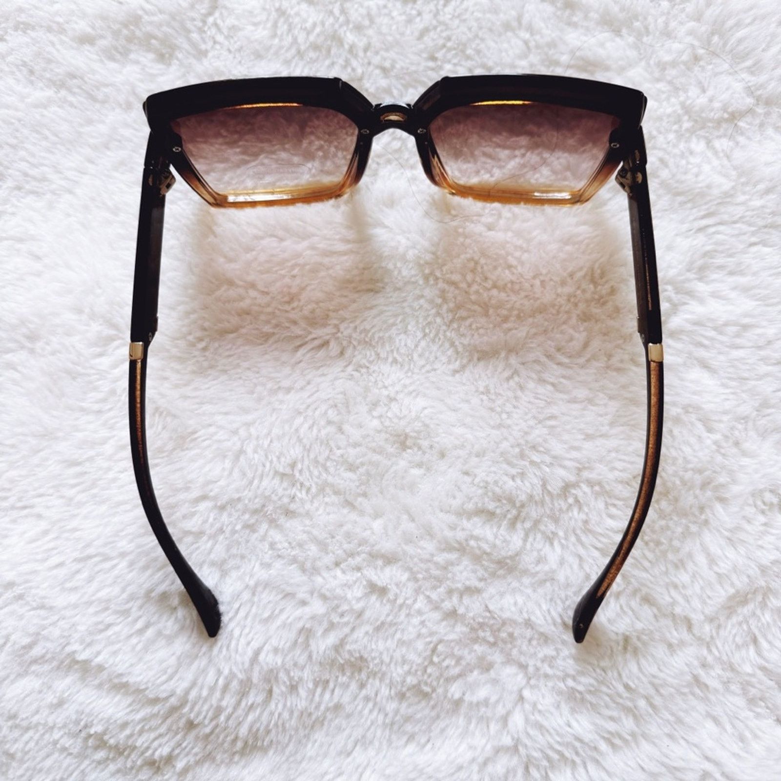 Other Gloria Brown Square Oversized Sunglasses Size ONE SIZE - 10 Thumbnail