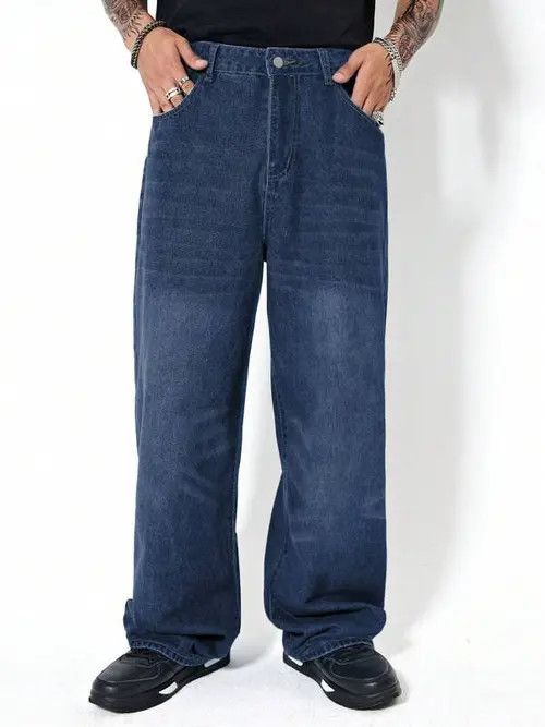 Jean Washed Baggy Denim Jeans Skate Size US 32 / EU 48 - 4 Thumbnail