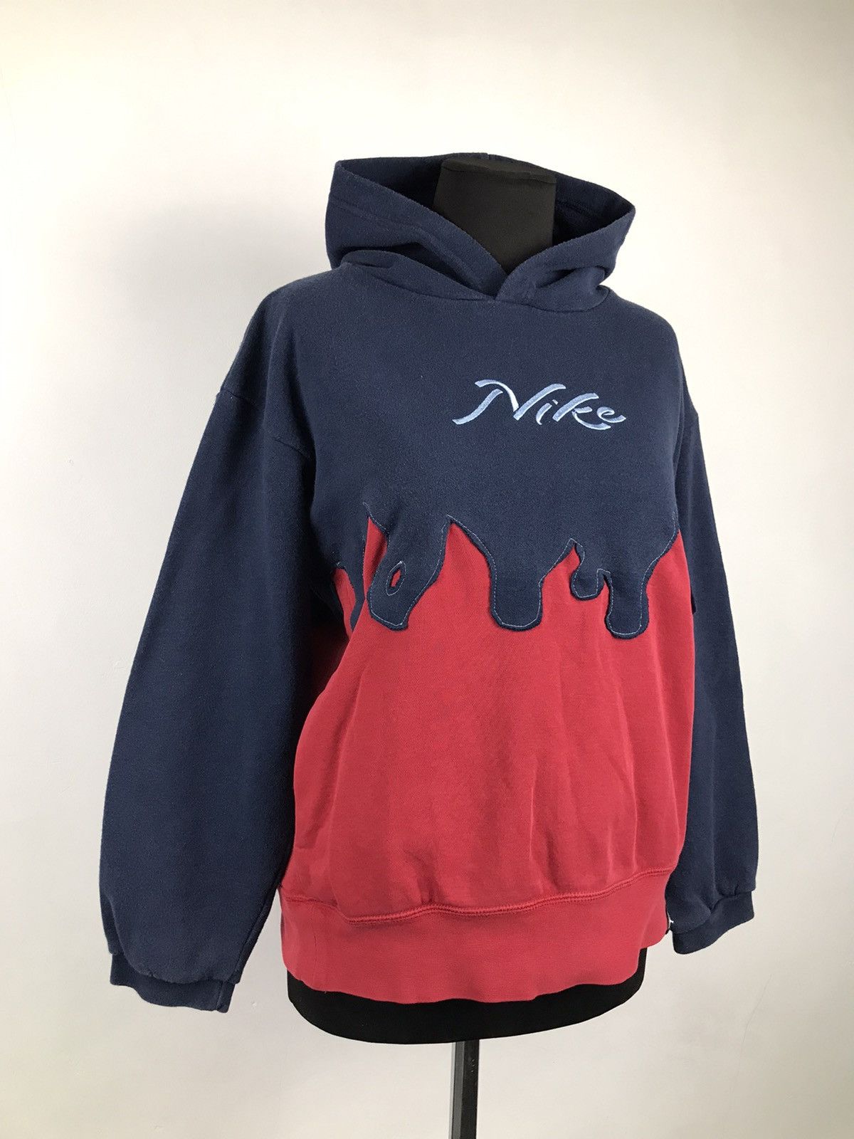 Designer × Nike ♻️1 OF 1 NIKE VINTAGE CUSTOM HANDMADE RARE FLAME BOXY HOODIE🔥 Size S / US 4 / IT 40 - 8 Thumbnail