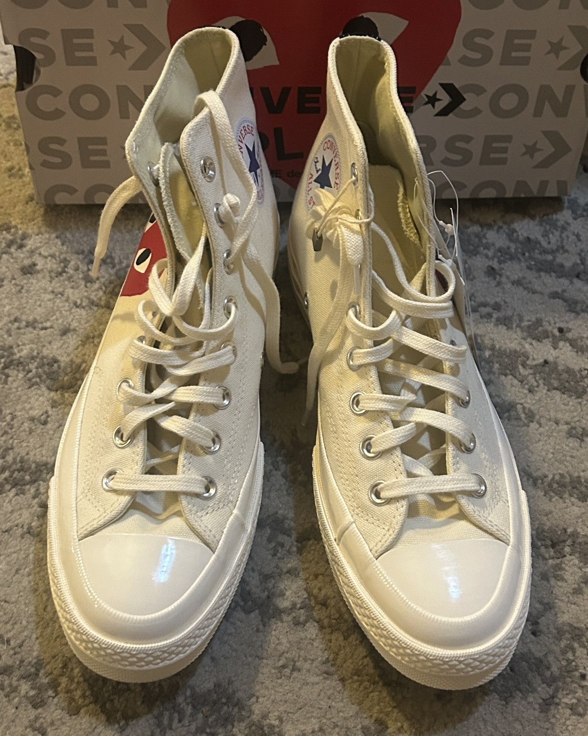 Comme des Garcons PLAY CONVERSE X COMME DES GARÇONS PLAY Chuck 70 printed Sneaker Size US 8.5 / EU 41-42 - 3 Thumbnail