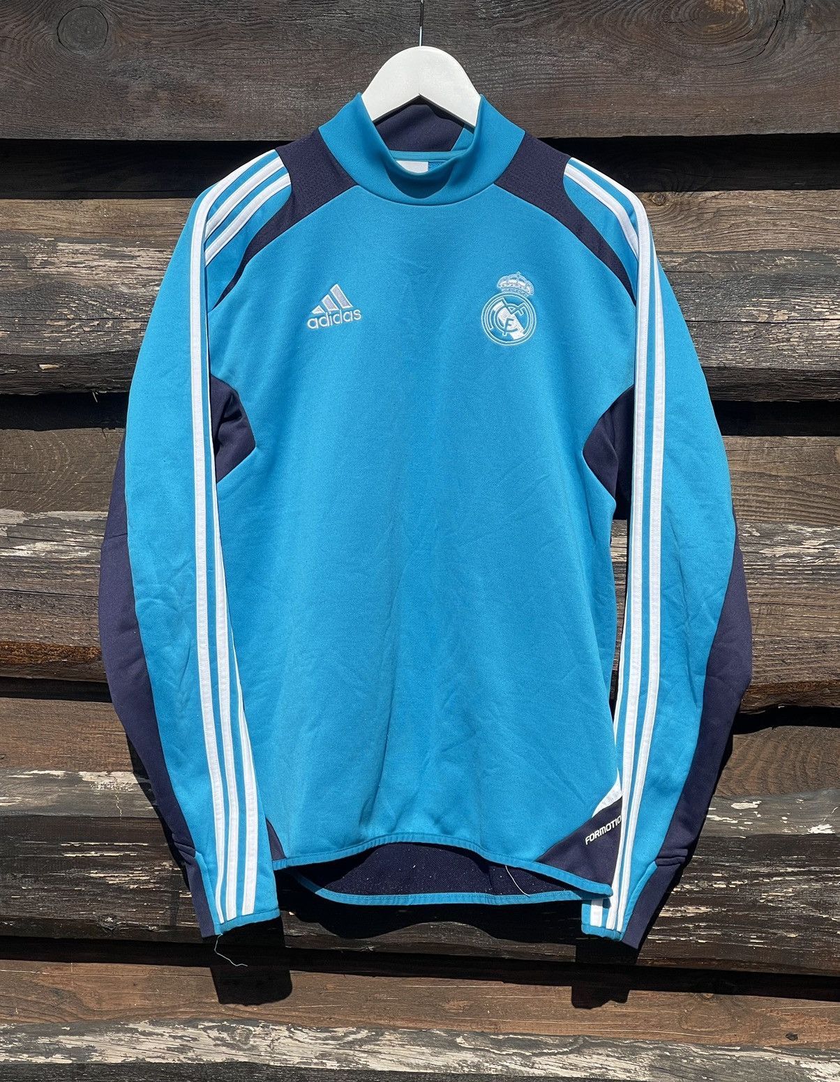 Adidas × Vintage 2012 Adidas Real Madrid blue Jersey Sweatshirt Size US S / EU 44-46 / 1 - 1 Thumbnail