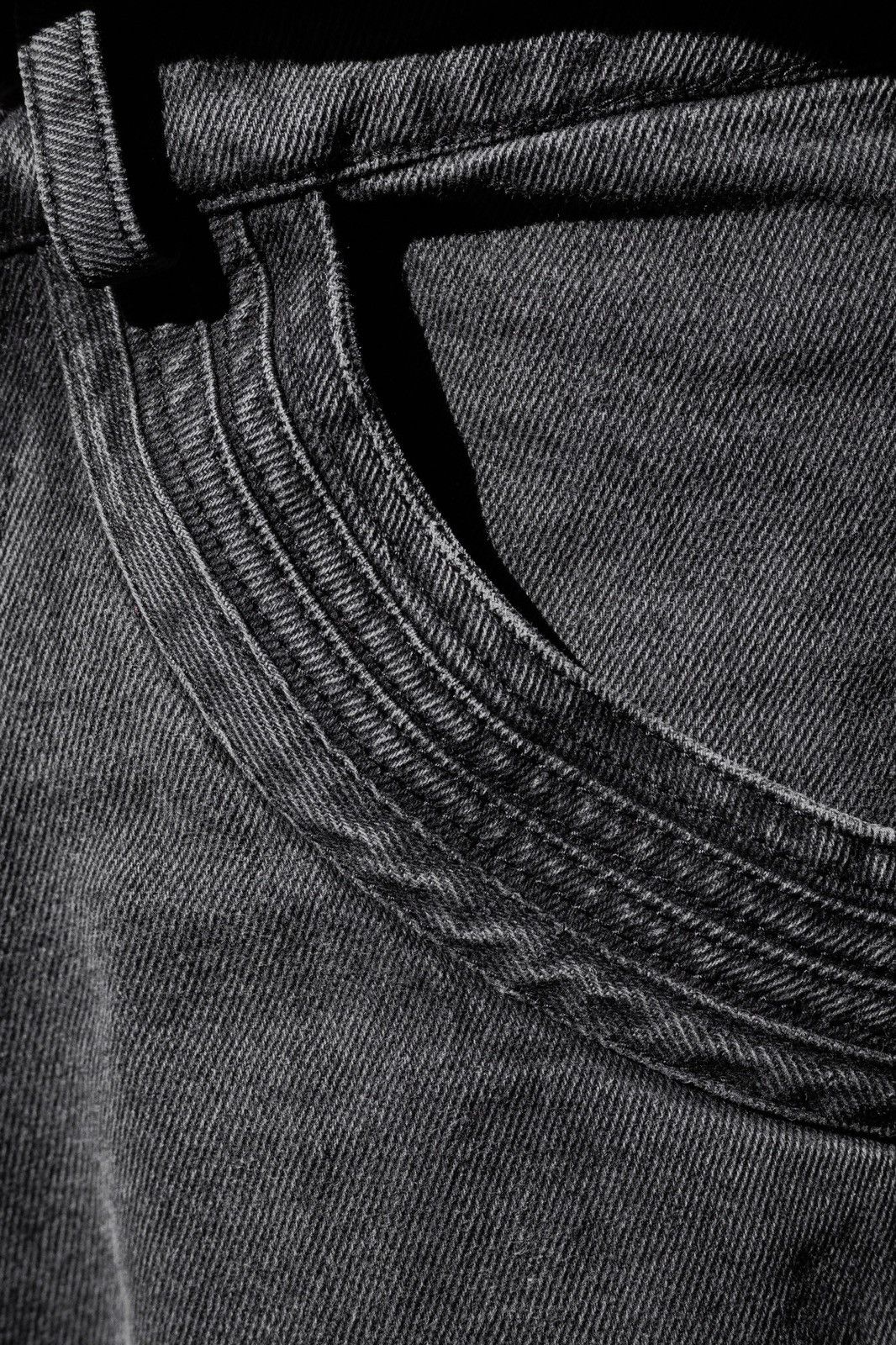 Designer × Vintage Washed Grey Denim Pants by DEMODES Size US 34 / EU 50 - 4 Thumbnail