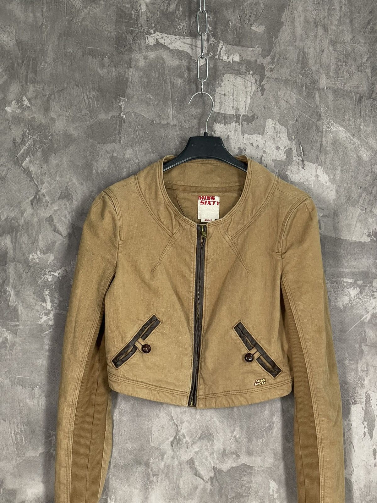 Miss Sixty × Vintage Miss Sixty Y2K Vintage Denim Zip Racing Jacket Size S / US 4 / IT 40 - 2 Thumbnail