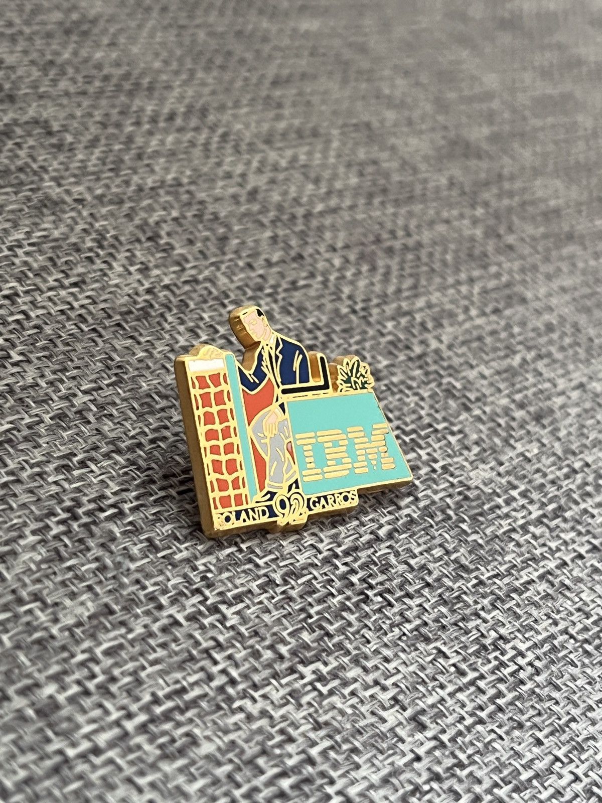Jewelry Roland Garros 1992 x IBM vintage pin Size ONE SIZE - 2 Thumbnail
