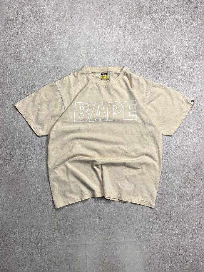 Bape Vintage BAPE A Bathing Ape Baggy Spellout Boxy T-shirt L Size US L / EU 52-54 / 3 - 1 Thumbnail