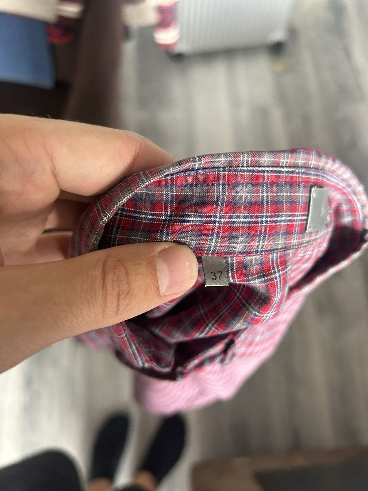 Dior Dior Homme Red Plaid Button-Up Shirt Size US S / EU 44-46 / 1 - 9 Thumbnail