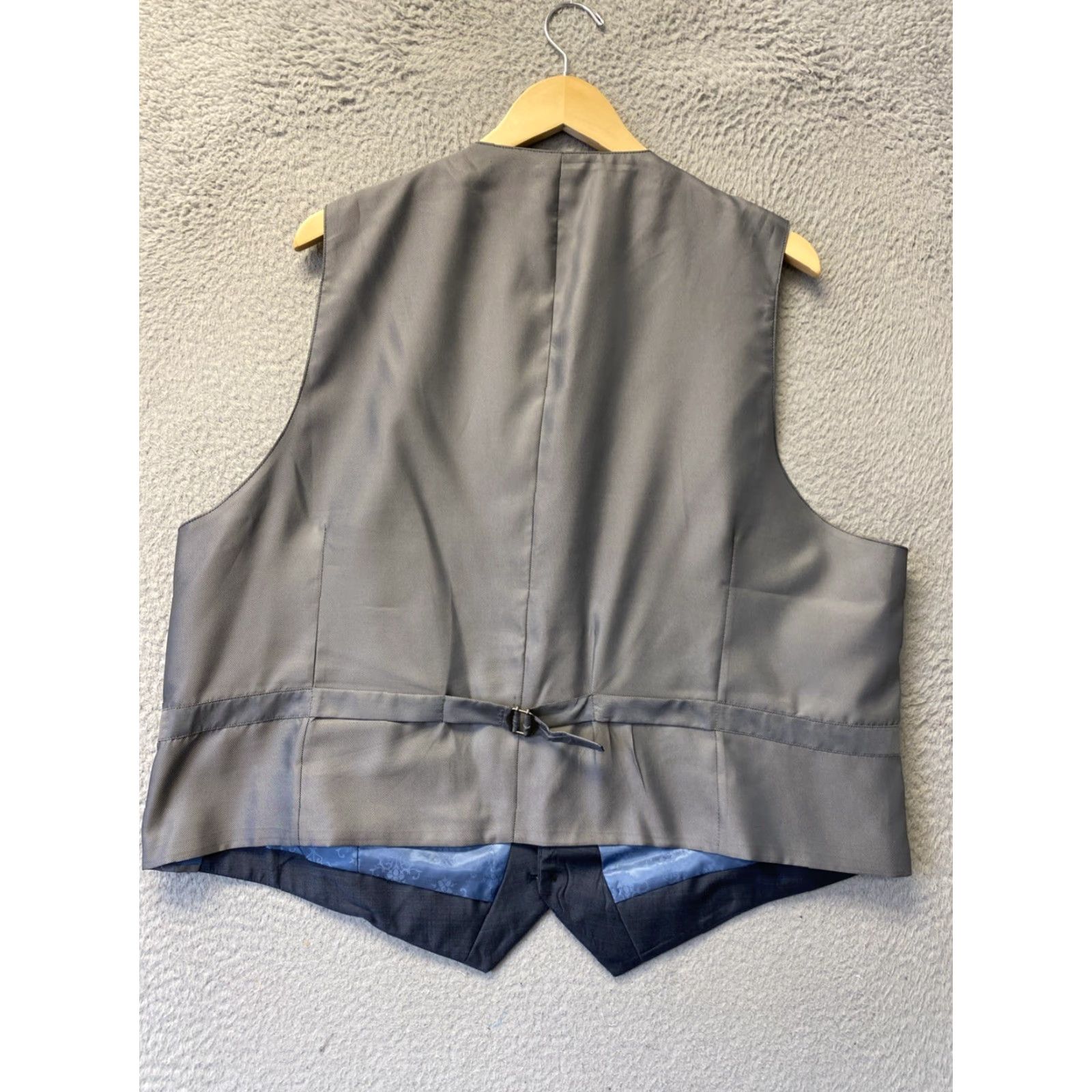 Vintage Steve Harvey Men’s Regular Suit Seperate Vest Waistcoat Indigo Blue XL 137-41 / Size US XL / EU 56 / 4 - 5 Thumbnail