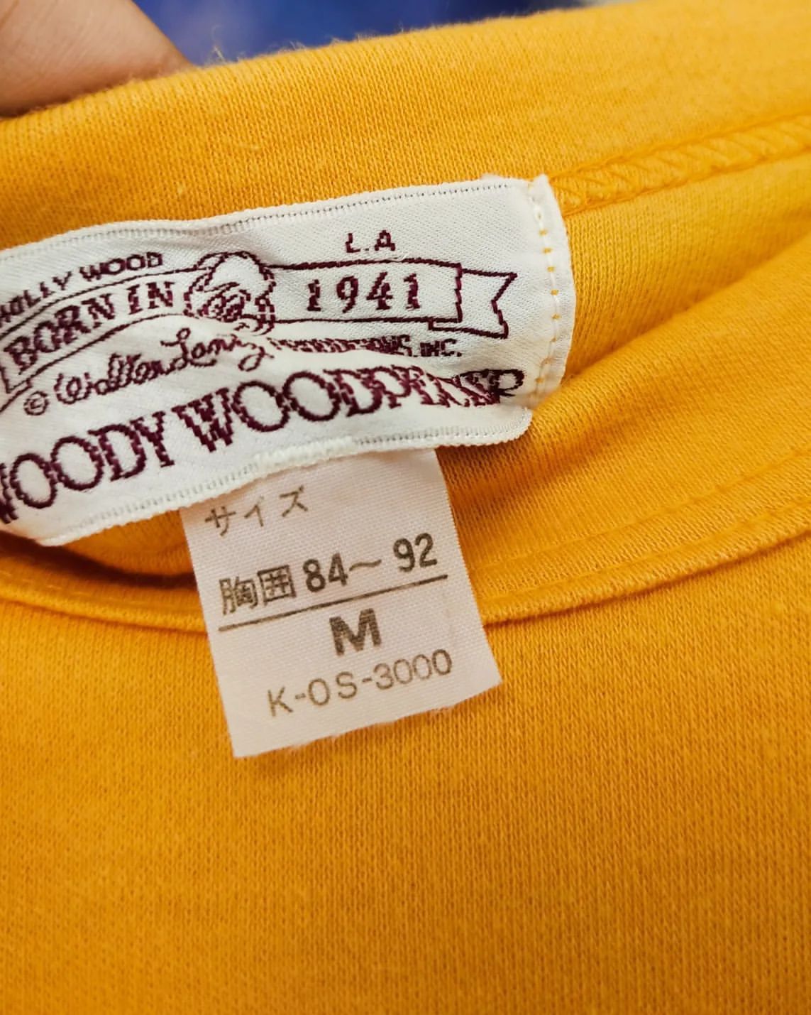 Disney × UNIVERSAL PRODUCTS. × Vintage 80's Vintage Woody Woodpecker Yellow Cartoon Tees Size S / US 4 / IT 40 - 3 Thumbnail