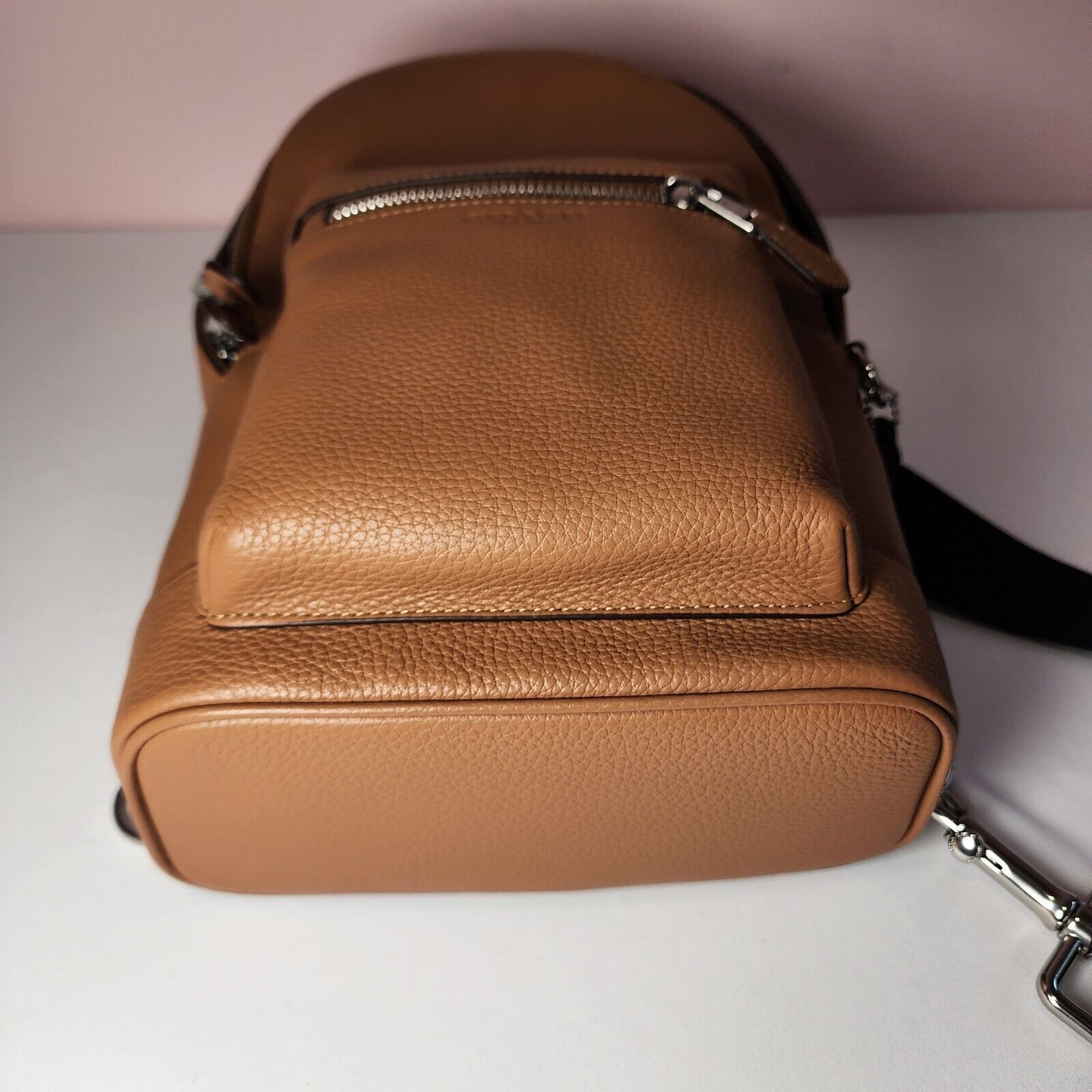 Coach COACH 2540 West Pack Bag Refined Pebble Leather Light Saddle Size ONE SIZE - 5 Thumbnail