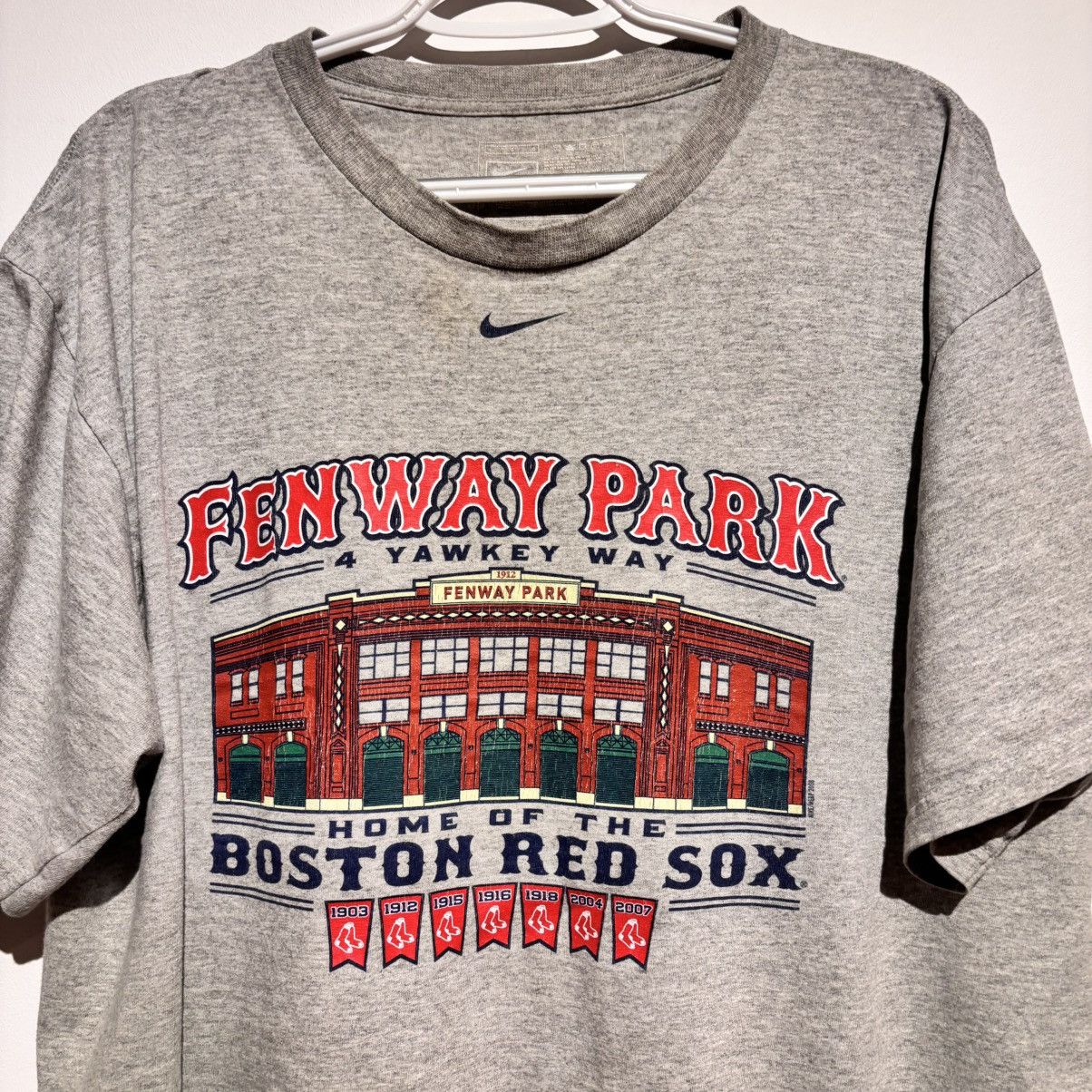 Nike Vintage Y2K Boston Red Sox Fenway Park Nike T-Shirt MLB RARE Size US L / EU 52-54 / 3 - 2 Thumbnail