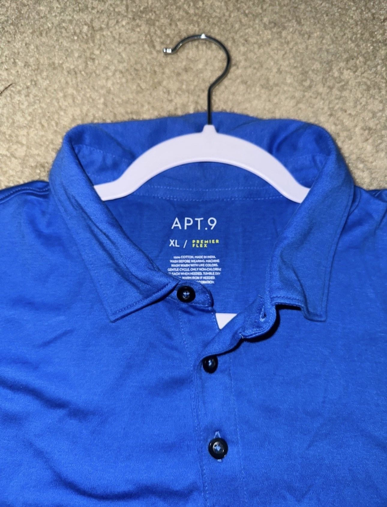 Apt. 9 Apt.9 Blue Polo Shirt Size US XL / EU 56 / 4 - 2 Thumbnail