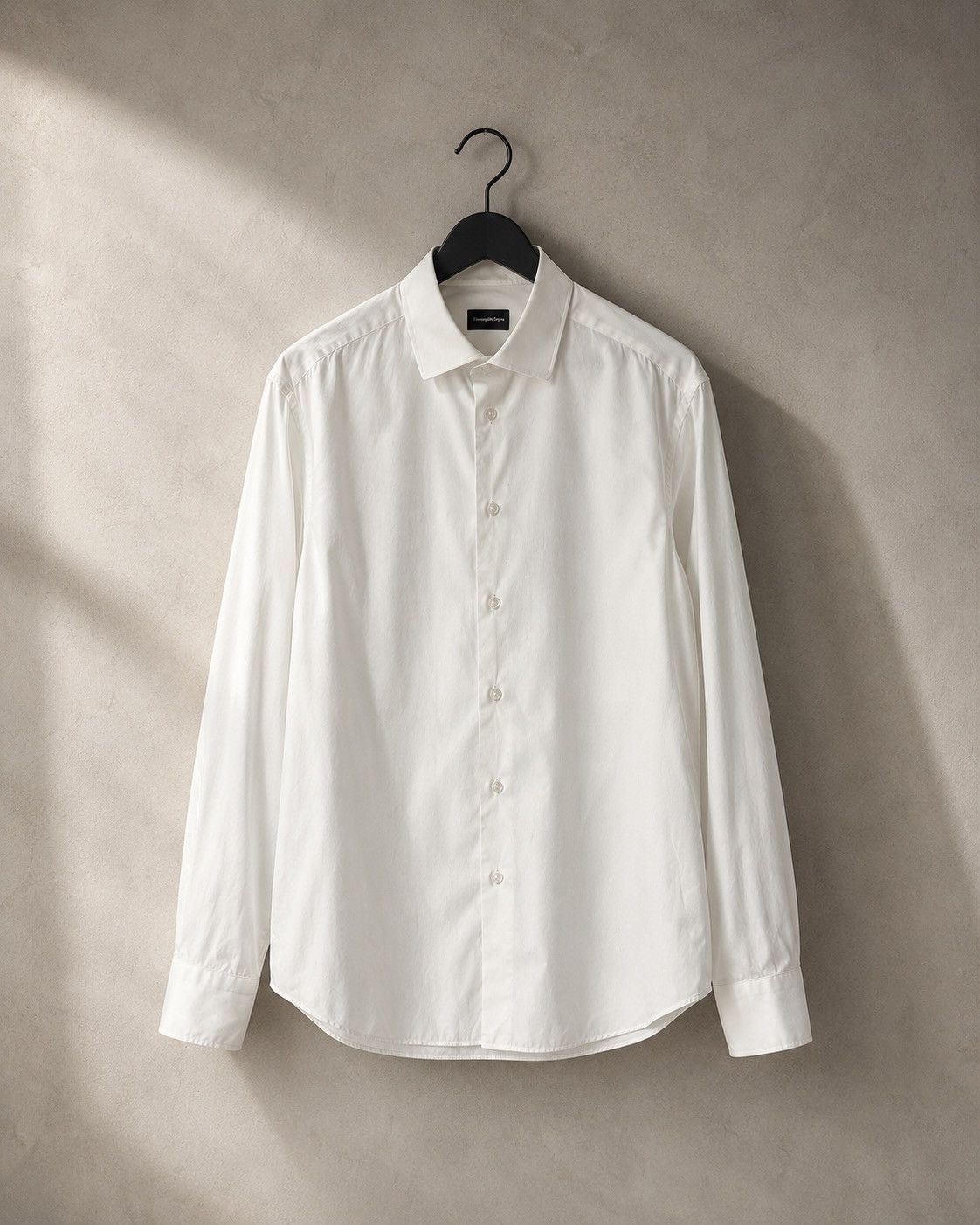 Ermenegildo Zegna Luxury Ermenegildo Zegna White Button Up Shirt Size US M / EU 48-50 / 2 - 1 Thumbnail