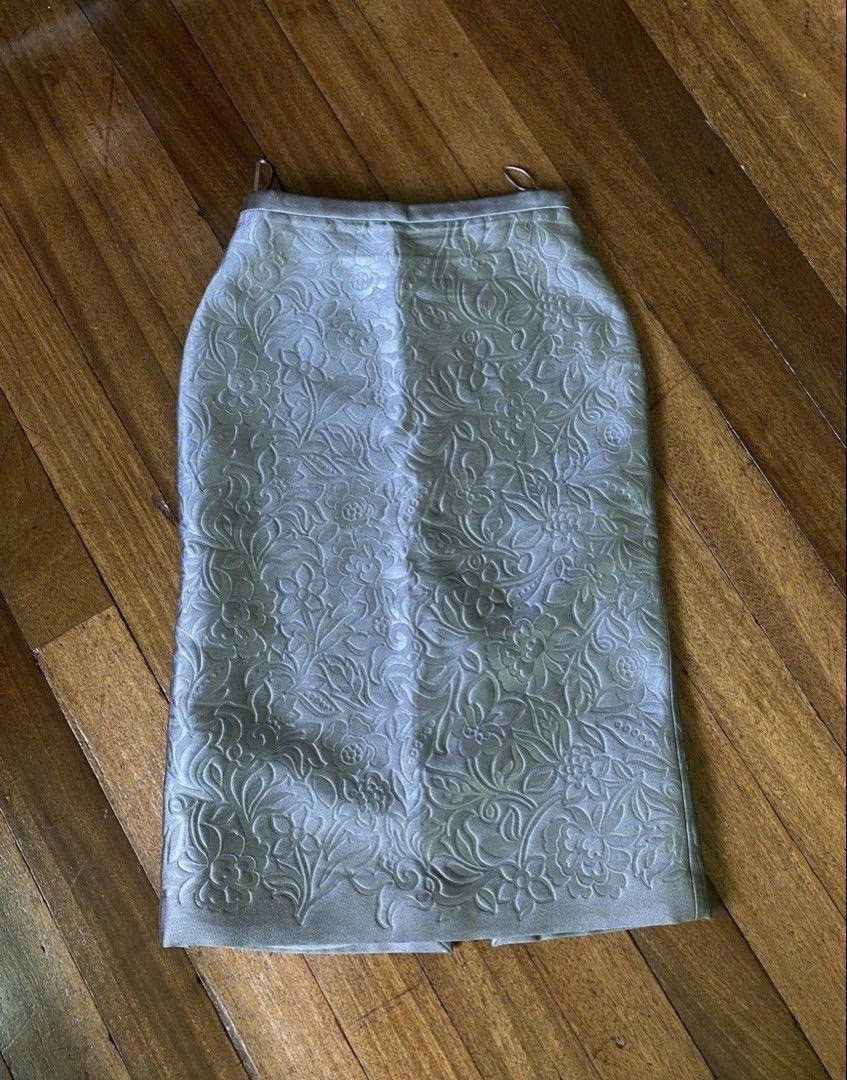 Burberry Prorsum Archive Burberry Prorsum FW14 Runway Floral Jacquard Skirt Size 26" / US 2 / IT 38 - 2 Thumbnail