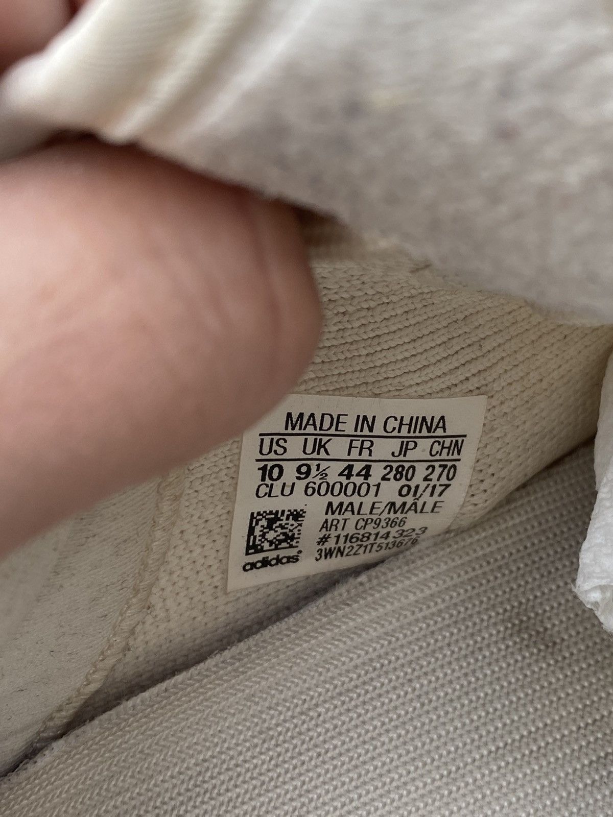 Adidas Adidas Yeezy Boost 350 V2 Cream White CP9366 Men Size 10 Size US 10 / EU 43 - 6 Thumbnail