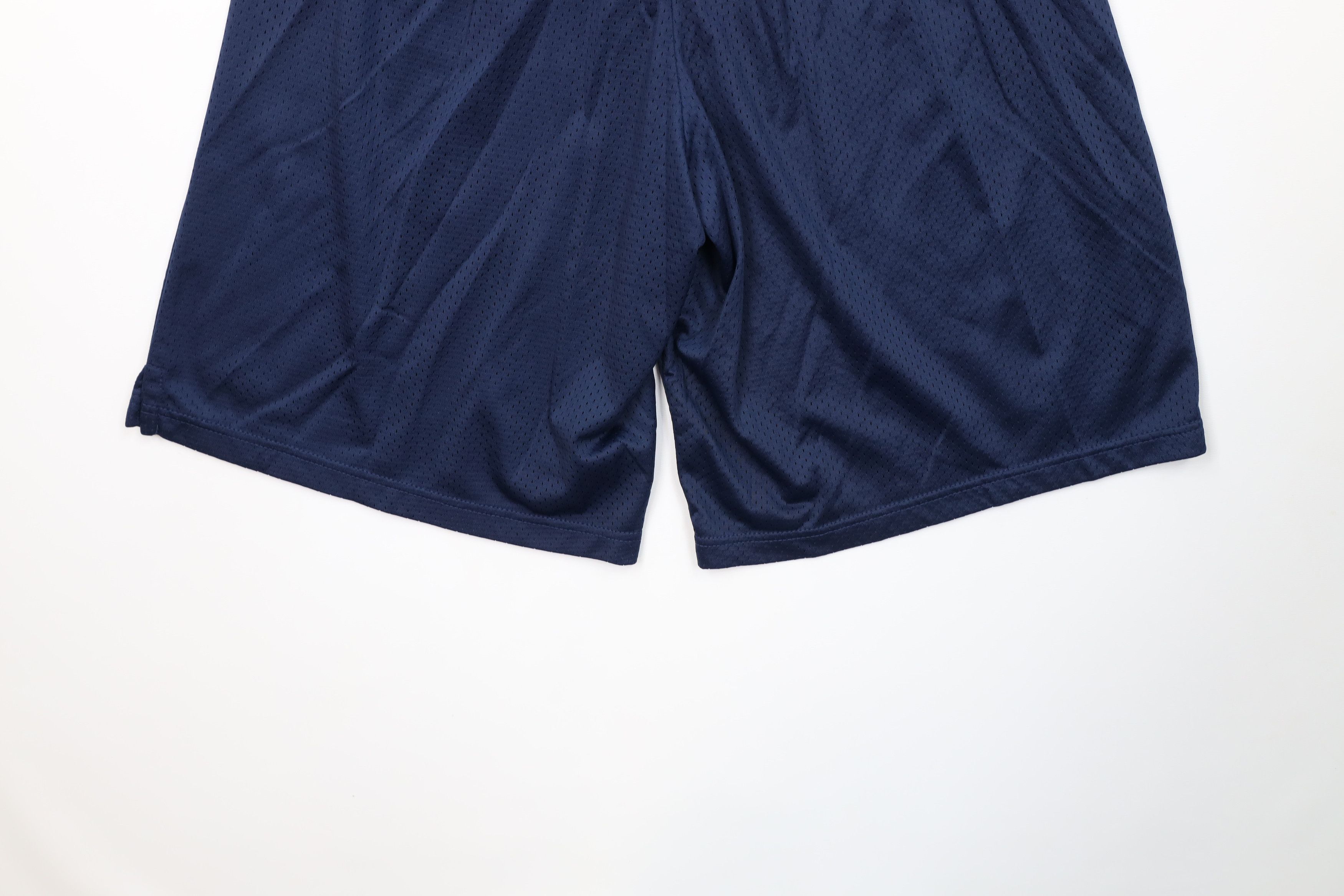 Vintage Vintage 90s Streetwear Gym Basketball Shorts Nylon Blue USA Size US 30 / EU 46 - 9 Thumbnail